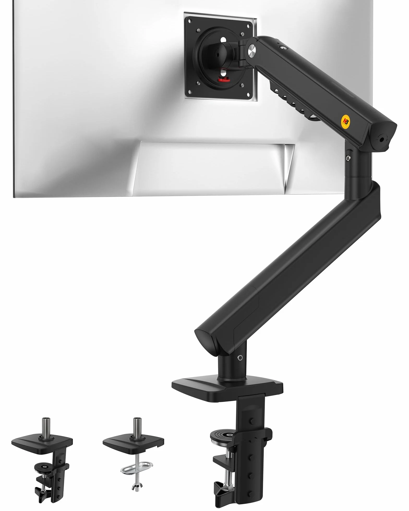 Braccio porta monitor NB Ergonomic 17-32 pollici, carico 9 kg, VESA 75/100 mm, nero