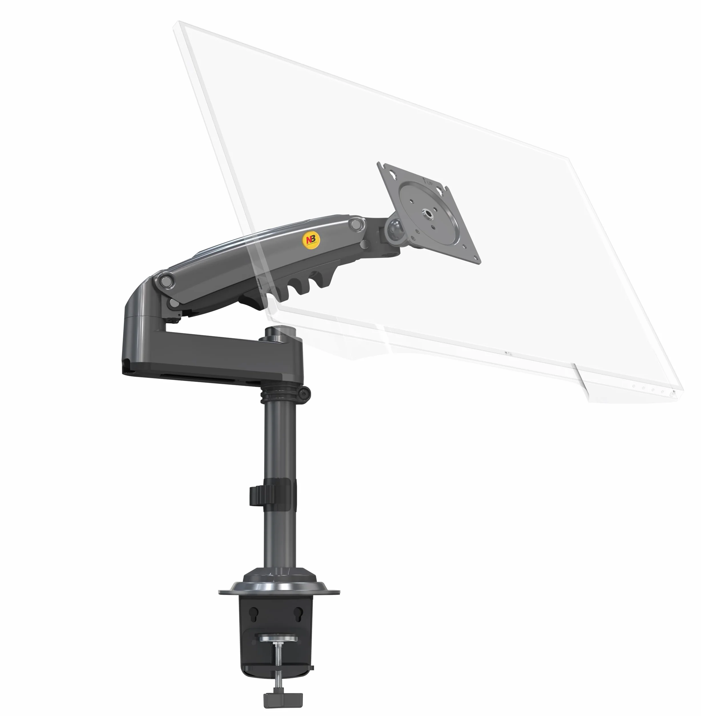 Supporto da tavolo con molla a gas per schermi LCD da 17-30 pollici con VESA max. 100 x 100 mm, fino a 9 kg
