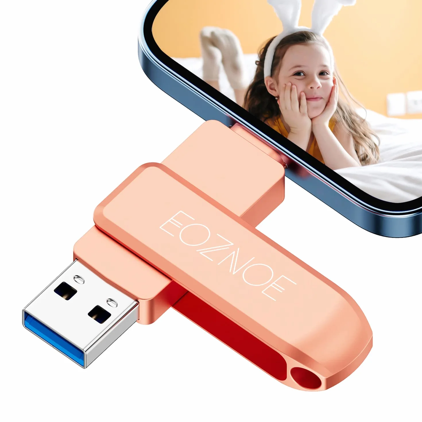 Chiavetta USB 128GB OTG per iPhone Android PC Pen Drive Salva Foto Video