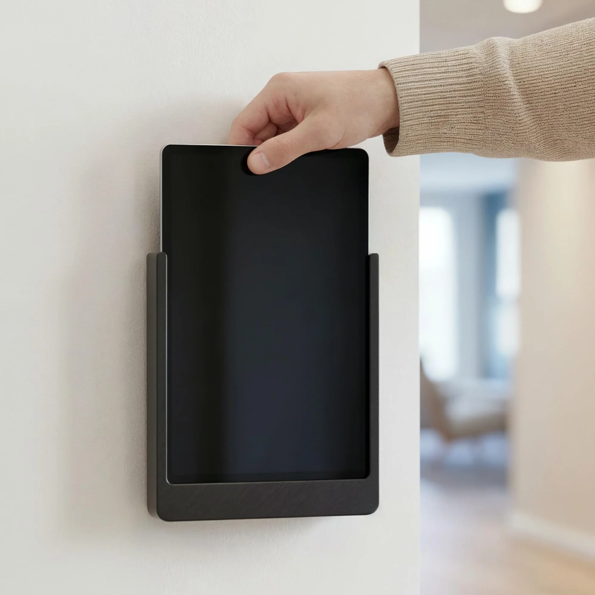 Supporto Tablet da Parete per Samsung Galaxy Tab A9+ A11 Plus 11 Pollici - Estraibile Sottile Nero