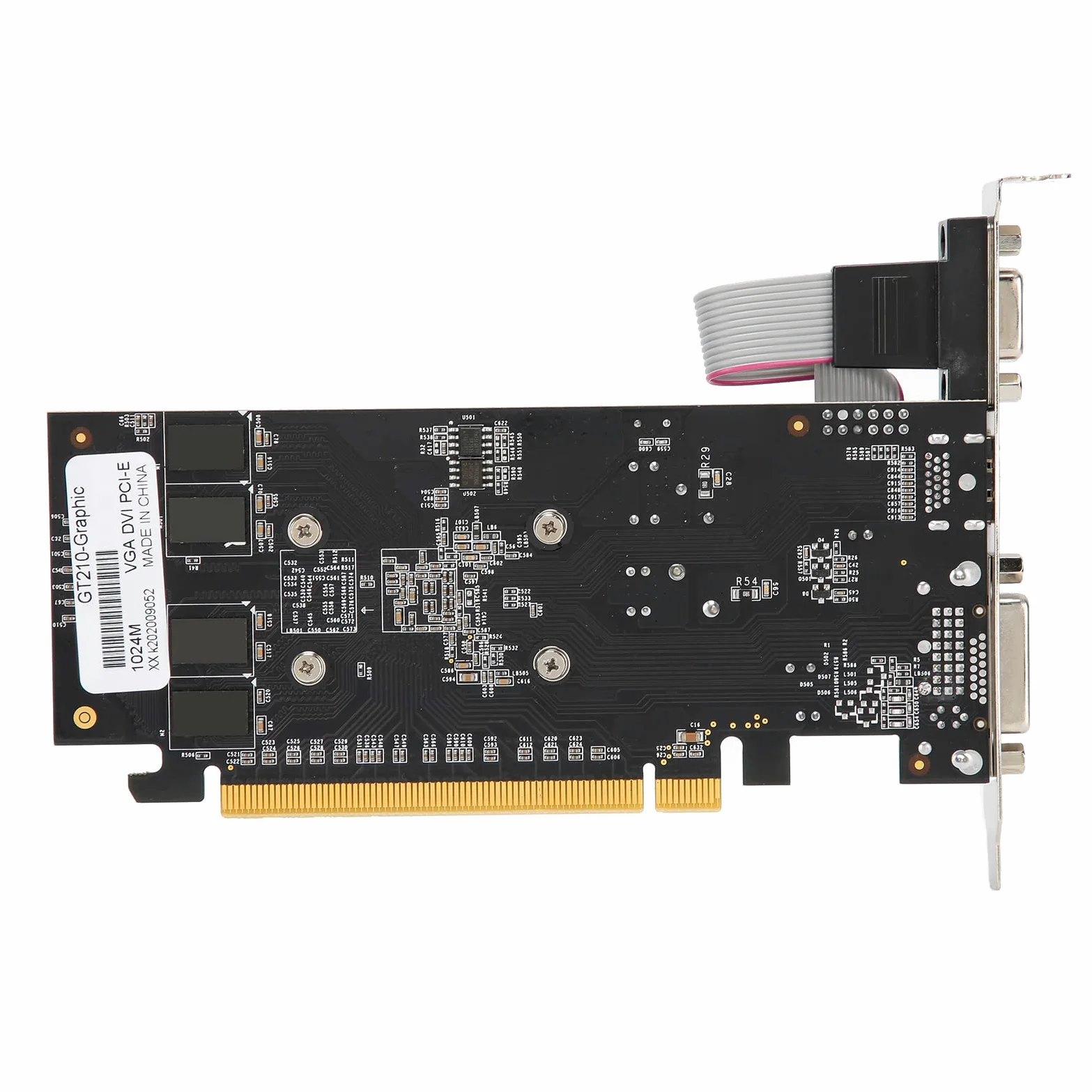 VBESTLIFE Scheda Grafica GT210 1G, DDR2, 64 Bit, PCI Express 2.0, 532 MHz, Scheda Video per PC Desktop Che Supporta API 3D DirectX 10