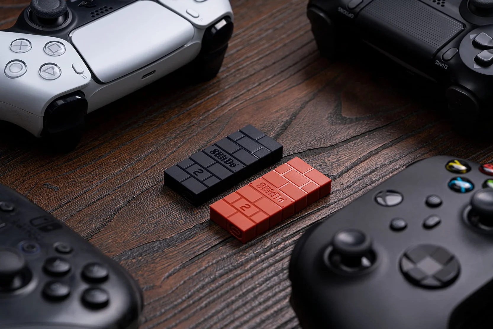 8BitDo USB Wireless Adapter 2, Adattatore Bluetooth Con Cavo OTG per Sistema Switch/2, Windows 10, PS Classic, Android, Raspberry Pi, Retrofreak per Controller Xbox Series, JoyCon, Switch Pro, PS5/4/3