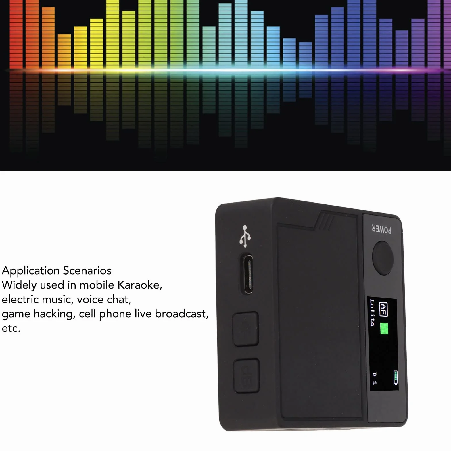 Cambia voce 11 effetti sonori Scheda audio dal Cambia voce Mini dispositivo portatile Plug and Play per universale