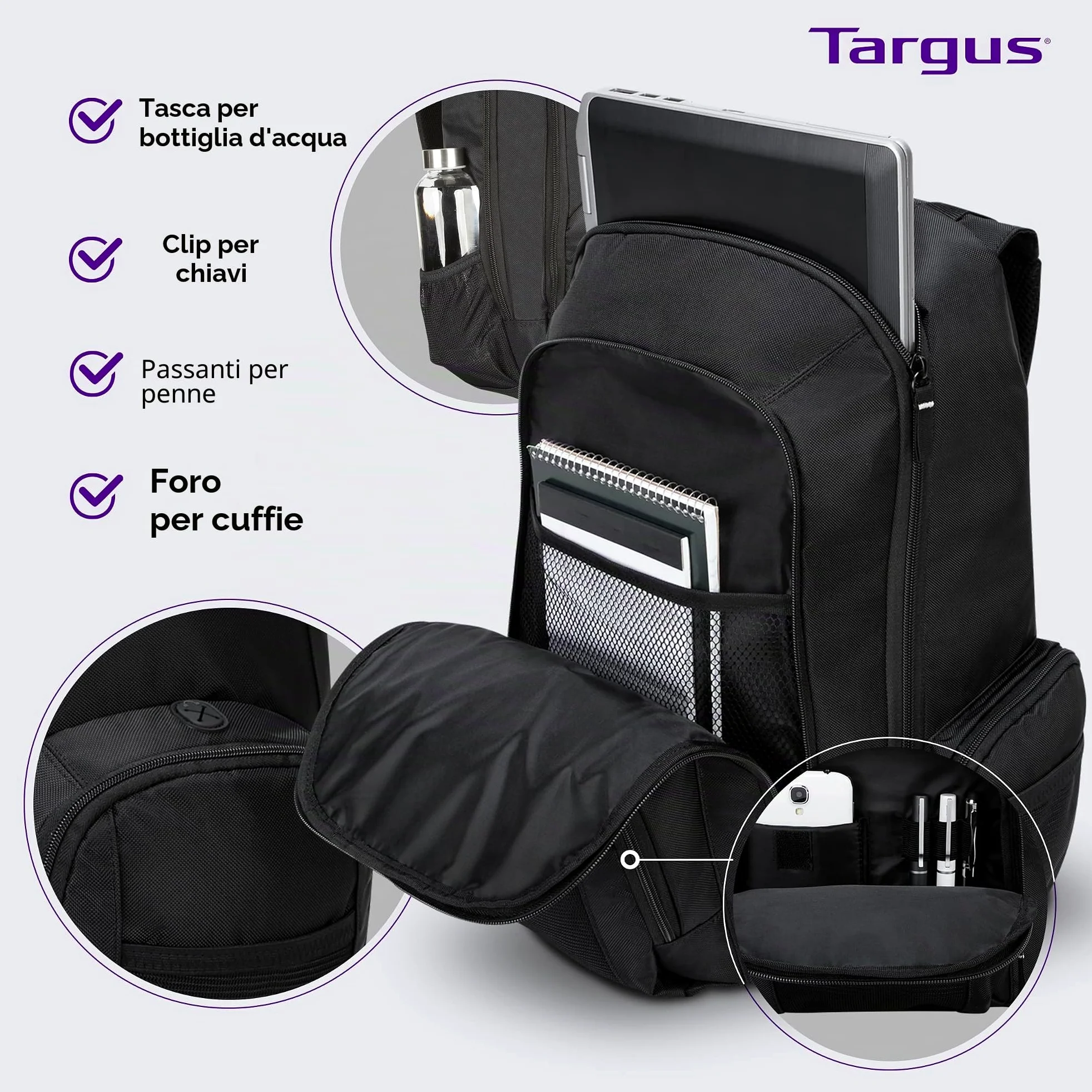 targus Groove - Zaino per computer portatili da 16"