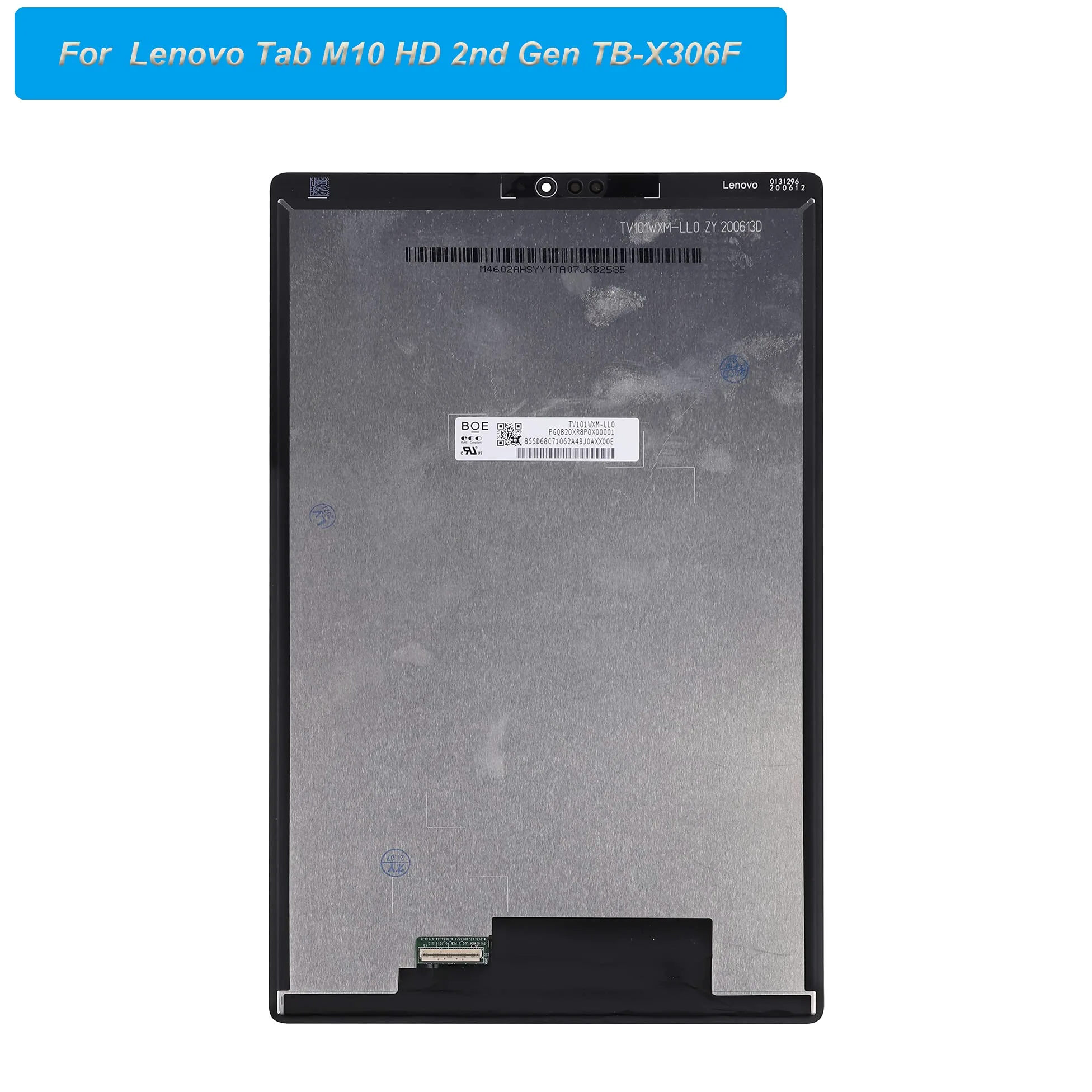 Nuovo display di ricambio compatibile con Lenovo Tab M10 HD 2nd Gen TB-X306F,TB-X306X,TB-X306V 10.1" LCD Display Touch Screen Assembly with Tools