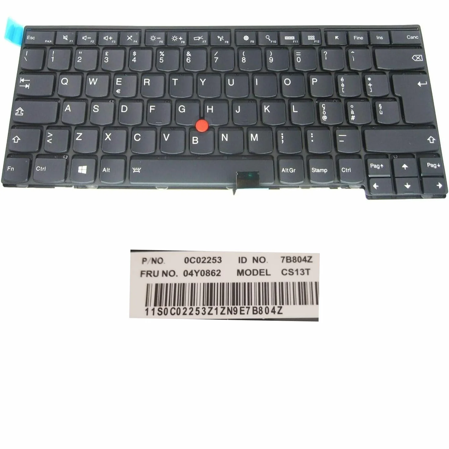 Tastiera per Notebook Lenovo ThinkPad T440 T450 T460 con Trackpoint