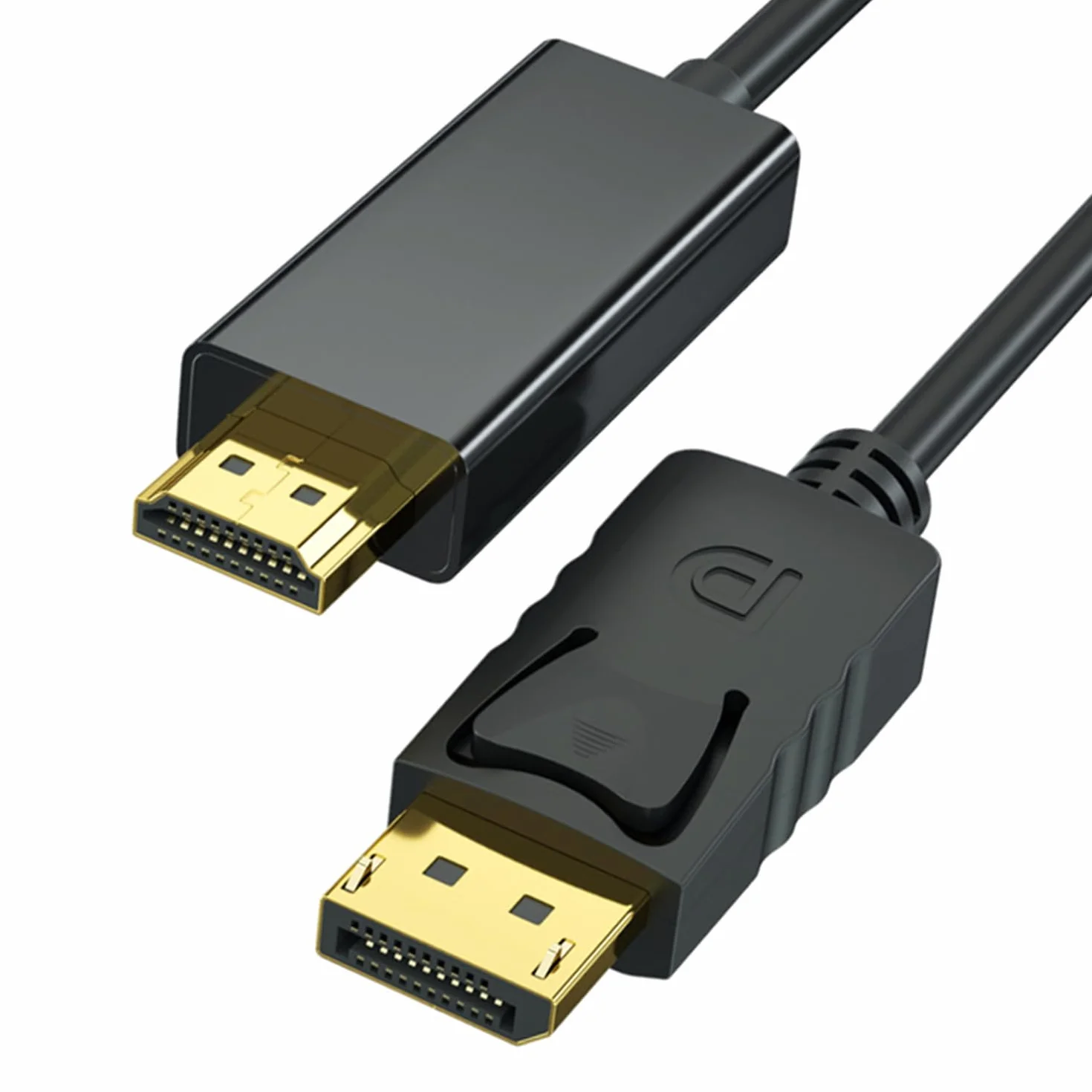 Cavo DisplayPort a HDMI 1,8 m, Adattatore DP a HDMI 4K, Cavo Unidirezionale DP 1.2 a HDMI 1.4