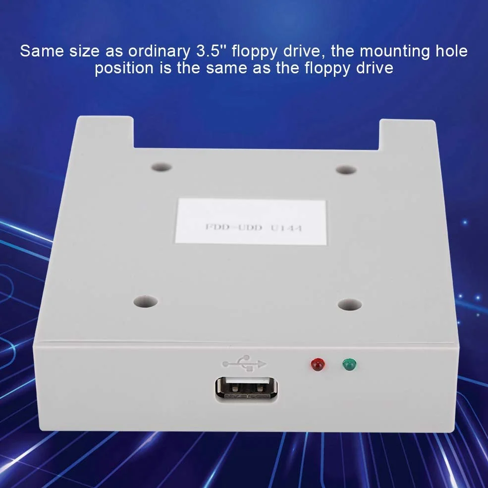 Lazmin112 Emulatore di unità Disco Floppy SSD Portatile da 3,5 ", Floppy Disk 1,44 MB Lettore Disco Floppy USB FDD-UDD unità Disco Floppy per Controller industriali