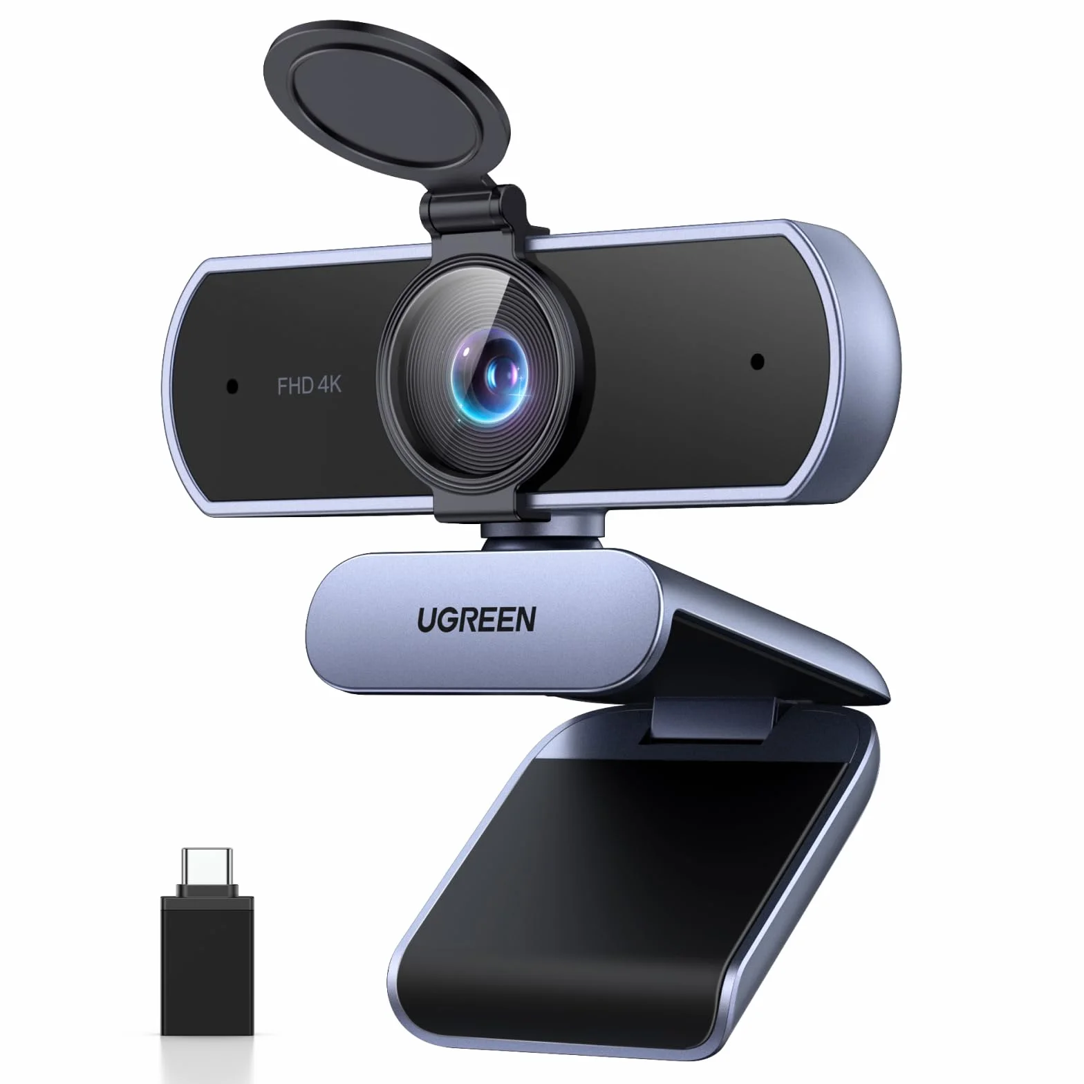 UGREEN FineCam Lite 4K Webcam 30FPS Ultra HD Webcam USB per Computer Fuoco Automatico Plug and Play per Windows MacOS Linux Streaming Youtube Skype Call Video Zoom Video Conferenze