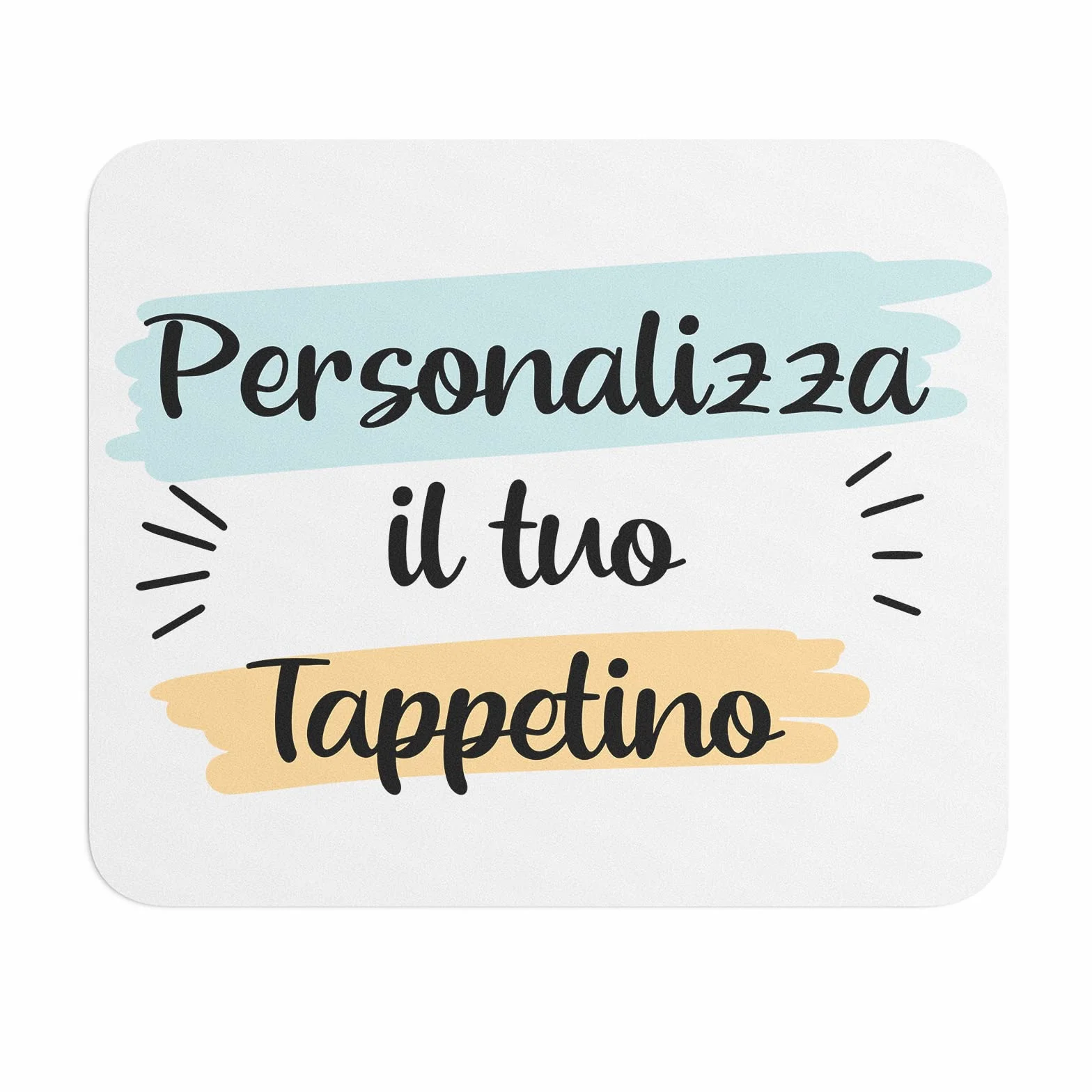 Tappetino Mouse Pad Personalizzato con Foto e Scritte Woopers