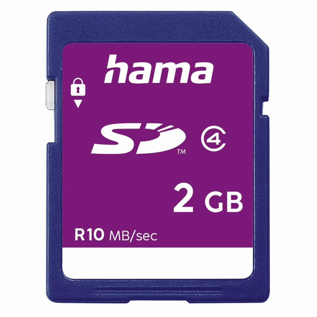 Hama 55377 - Scheda SD, 2 GB, Colori Assortiti