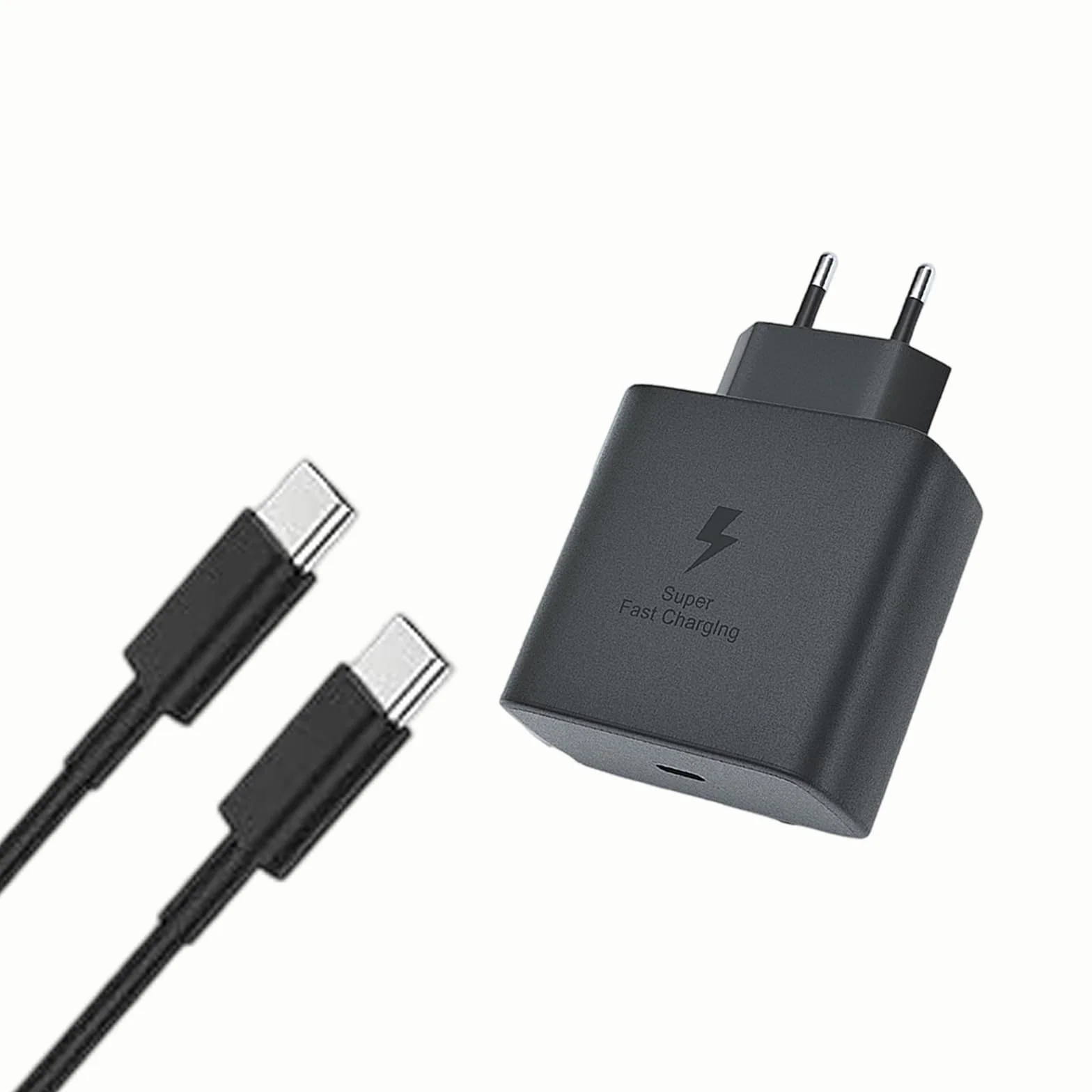 Caricabatterie USB-C 45W per Samsung Galaxy S26/S26+/S25 Ultra/S25+/S25/S24 Ultra/S24+/S24/S23 Ultra/S22/S21/A16/A15/A25/A06, Z Fold 6/Flip 6 con Cavo C-C 1.8m