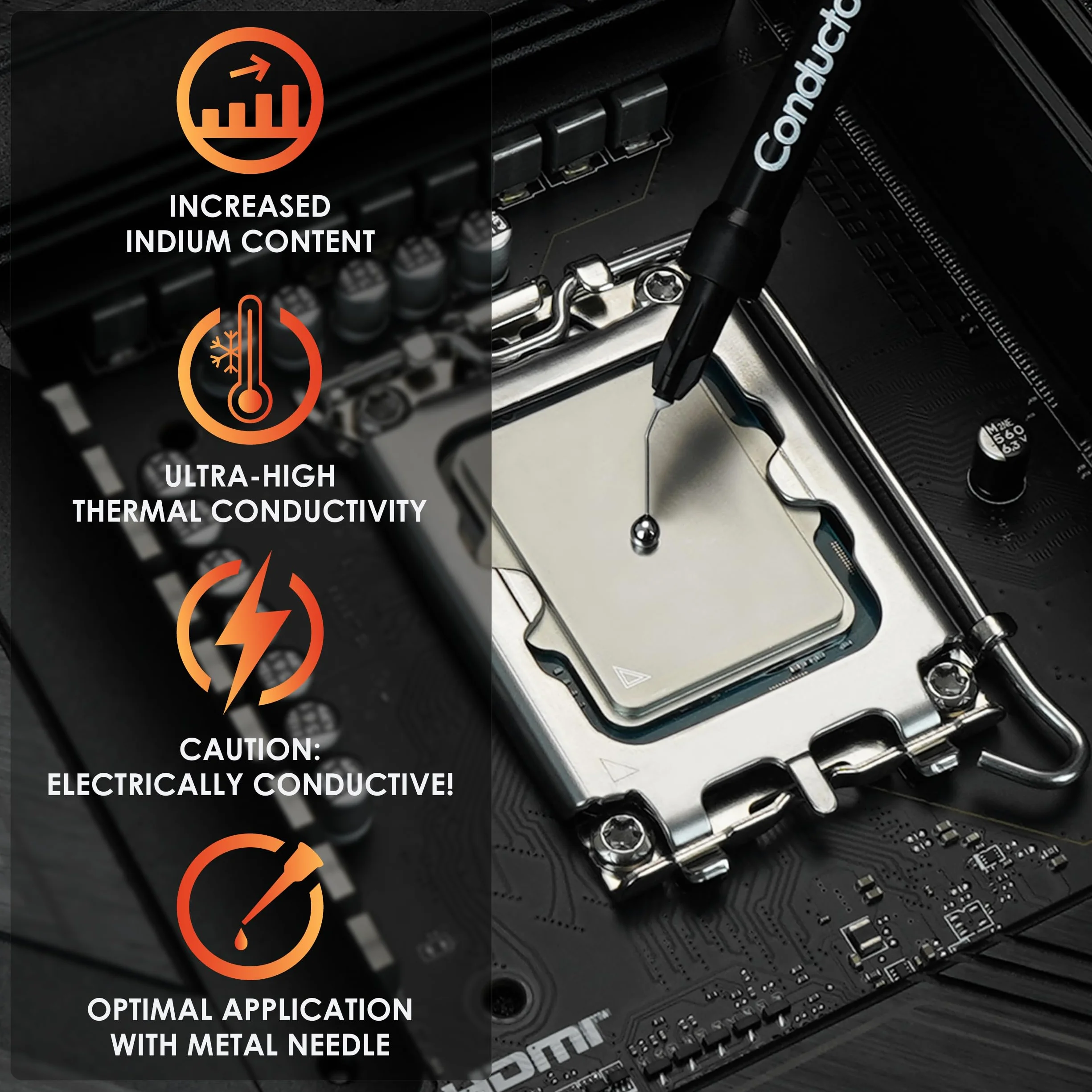 CPU-Cooler termico Grizzly Conduttore Flüssigmetall-Wärmeleitpaste - 5 Gr