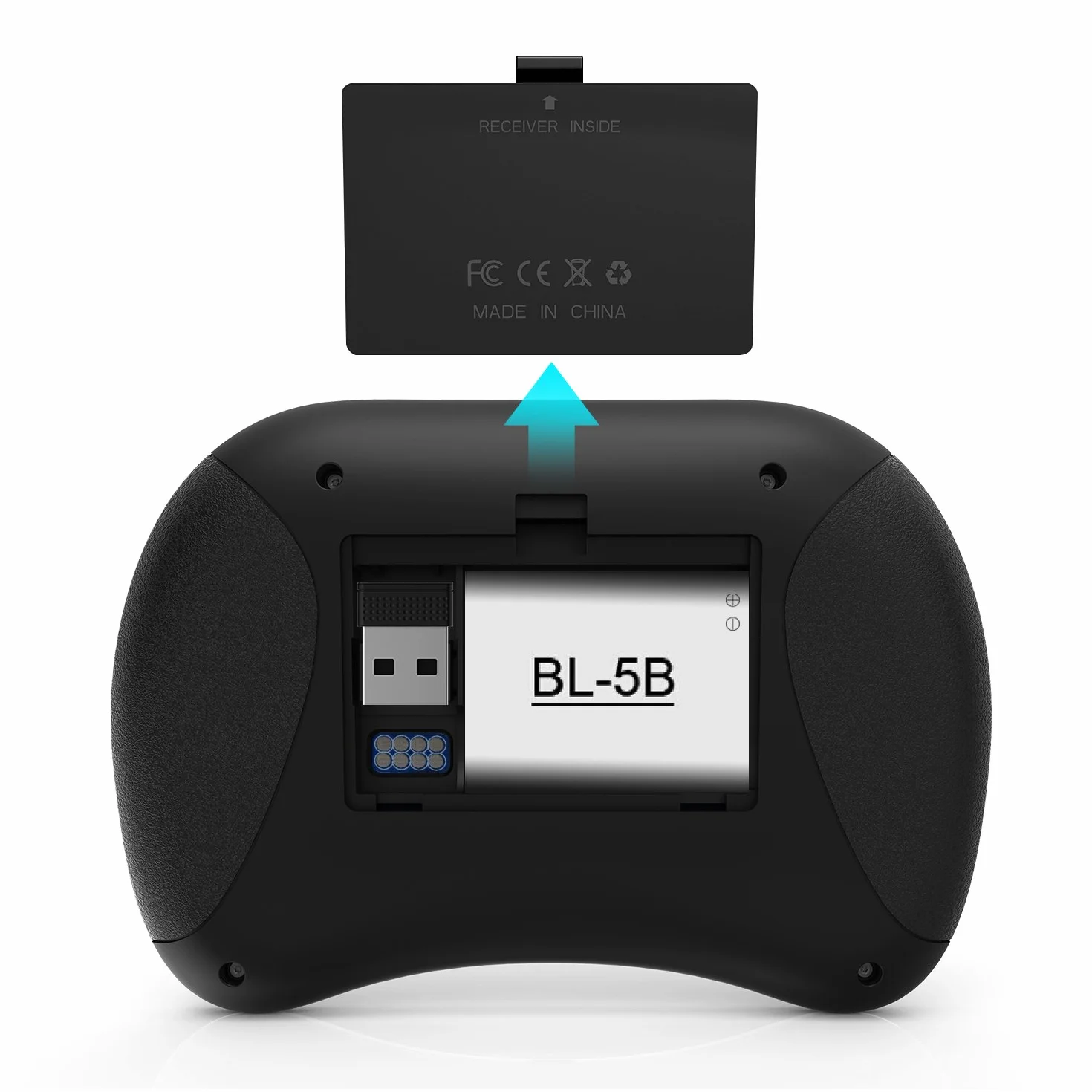 Rii Mini X8 Wireless - Tastiera Retroilluminata Con Layout Italiano, Mouse Touchpad e Rotellina di Scorrimento per Smart TV, TV Box, PC, Computer, Console