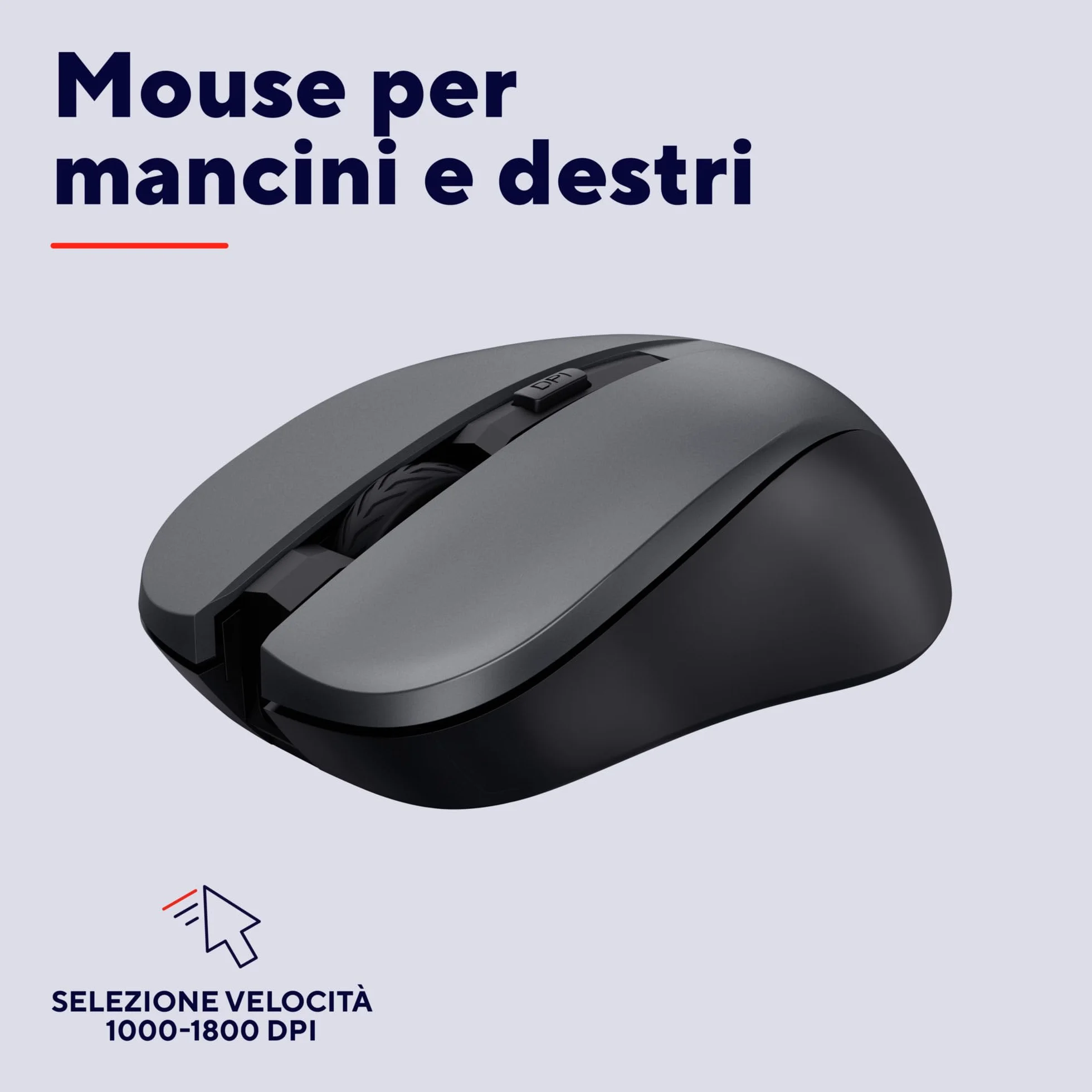 Trust Trezo Tastiera e Mouse Wireless, Layout Italiano QWERTY, Design Sostenibile, Combo Silenzioso e Ergonomico, Durata Batteria 48 Mesi, 2.4 GHz, Ricevitore USB, Resistenza ai Liquidi, PC, Laptop