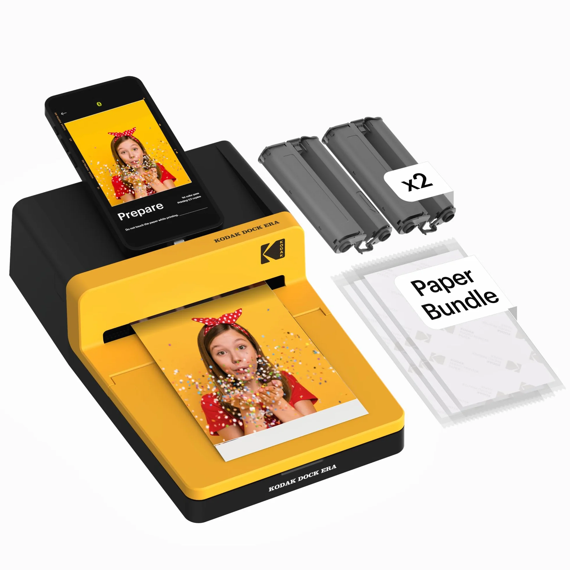 KODAK Dock Era Stampante Fotografica 10x15 cm 50 Fogli Bluetooth Sublimazione 4PASS