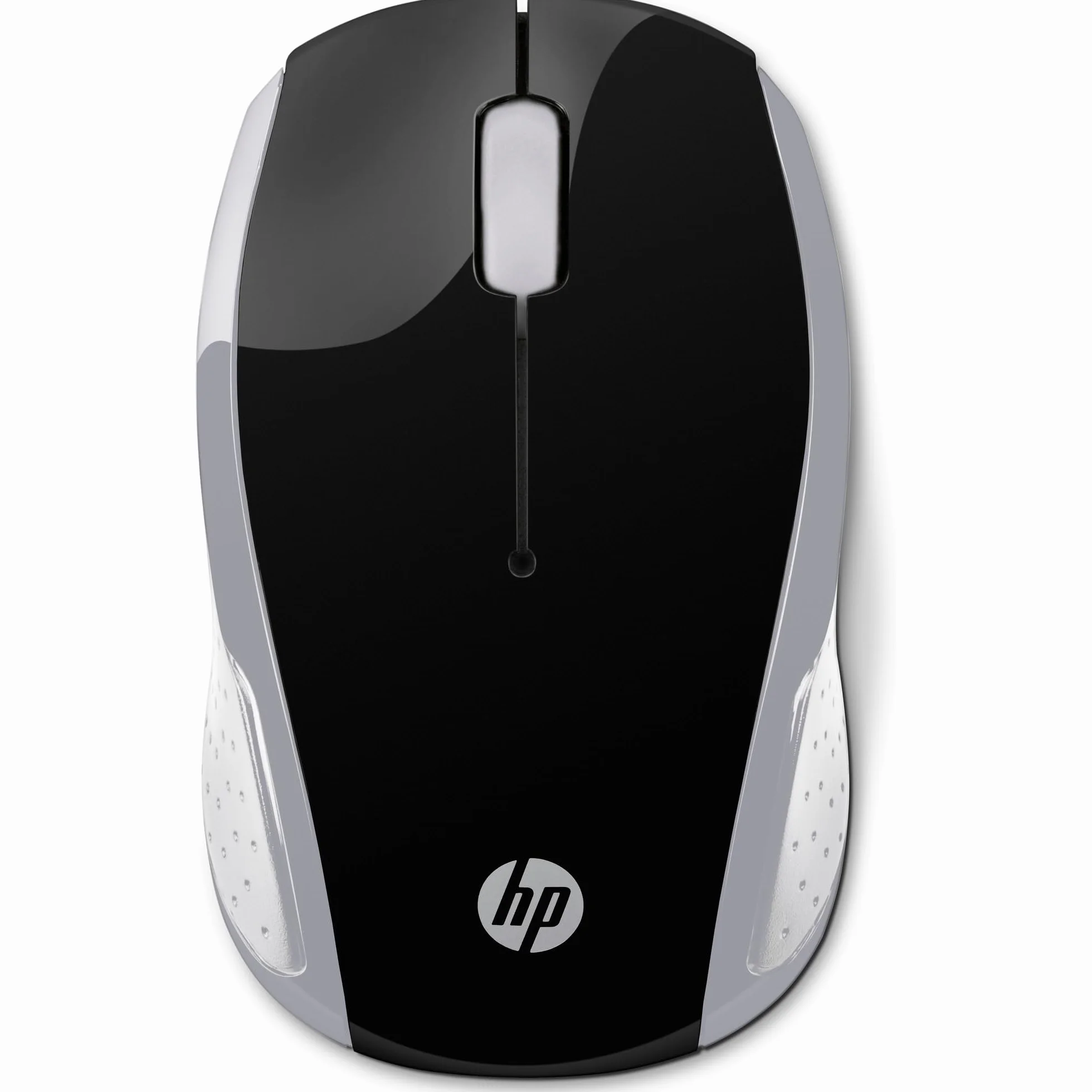 HP 200 Mouse Wireless, Tecnologia LED Rosso, Laser fino a 1000 DPI, 3 Pulsanti, Rotella Scorrimento, Ricevitore USB 2.4 GHz, Design Pratico e Confortevole, Ambidestro, Argento