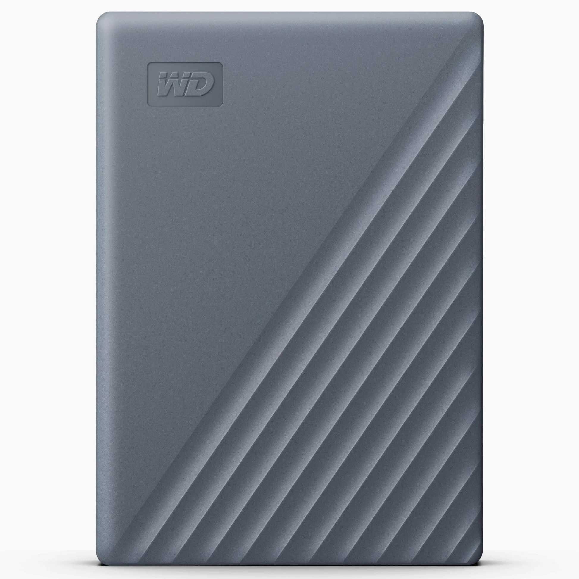 WD 5TB My Passport Compatibile con USB-C, HDD Portatile, USB 3.2 Gen 1/USB 3.0, Protezion con password, Software per la gestion e il backup, Formatto per Windows, ChromeOS and MacOS, Grigio