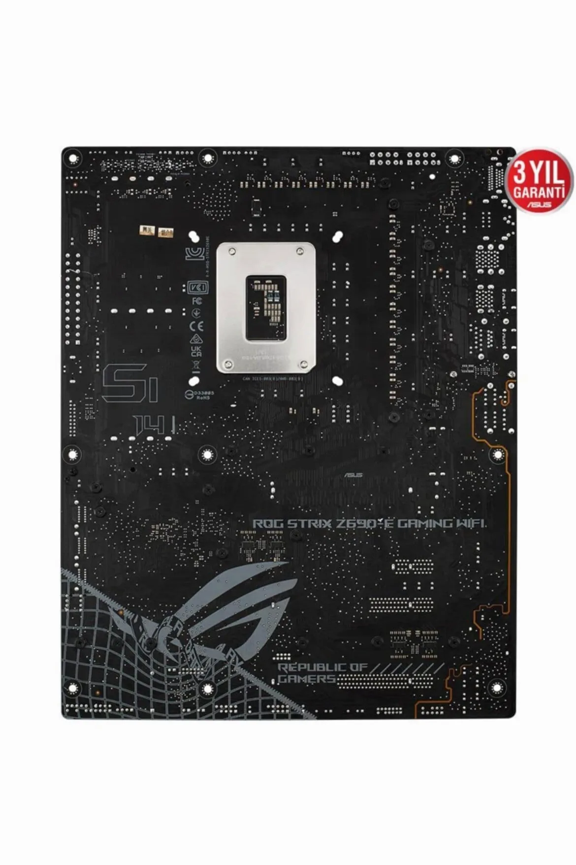 ASUS ROG Strix Z690-E Gaming WiFi Scheda Madre ATX, Intel Z690, LGA1700, DDR5, PCI 5.0, WiFi 6E (802.11ax), Intel 2.5Gb Ethernet, ROG SupremeFX 7.1, 4xM.2, 6xSATA 6GB/s, Aura Sync RGB, Nero