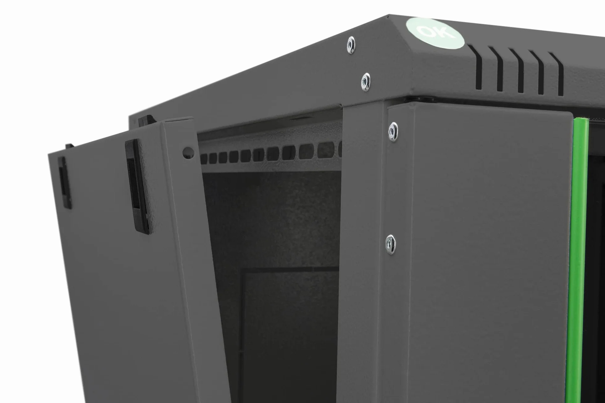 DIGITUS Armadio di rete Rack 19 pollici 9U Montaggio a parete Profondità 450mm Carico 60kg Serie Dynamic Basic Nero