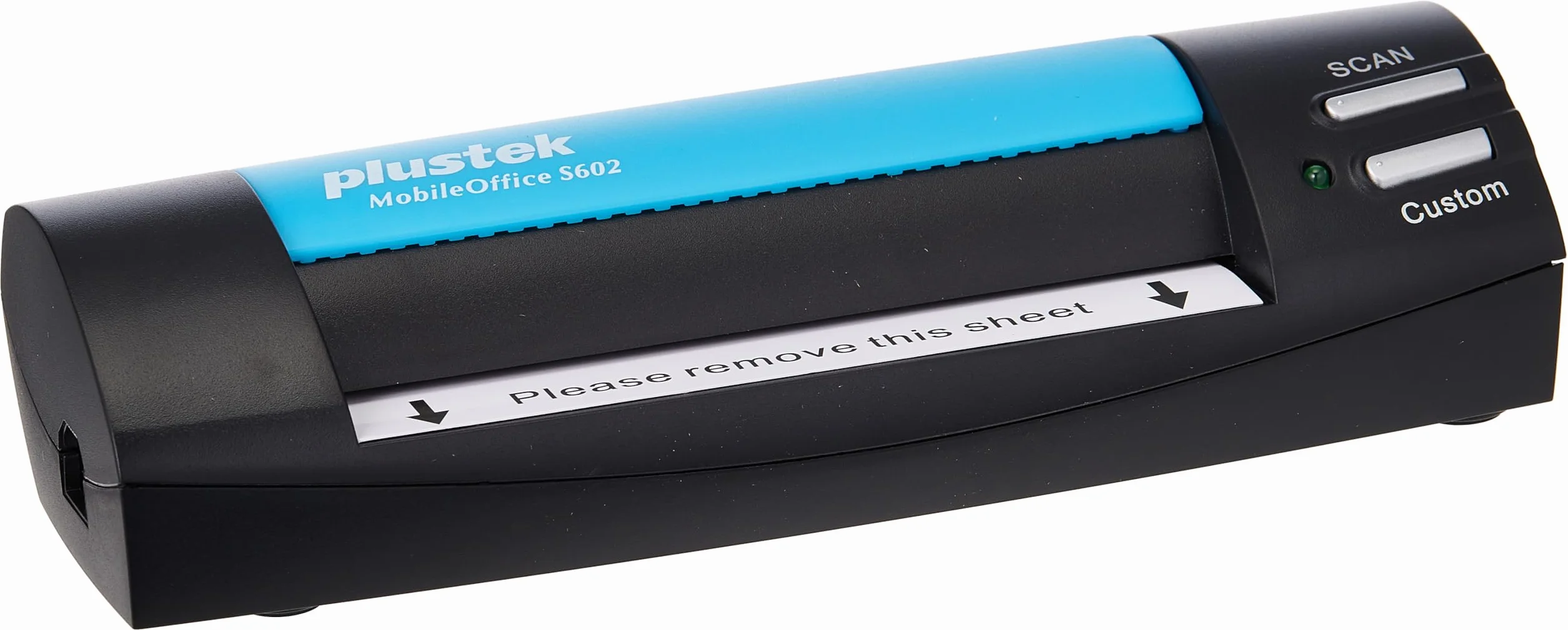 Plustek MobileOffice S602 Business Card Scanner, 1200 x 1200 DPI, Nero/Blu