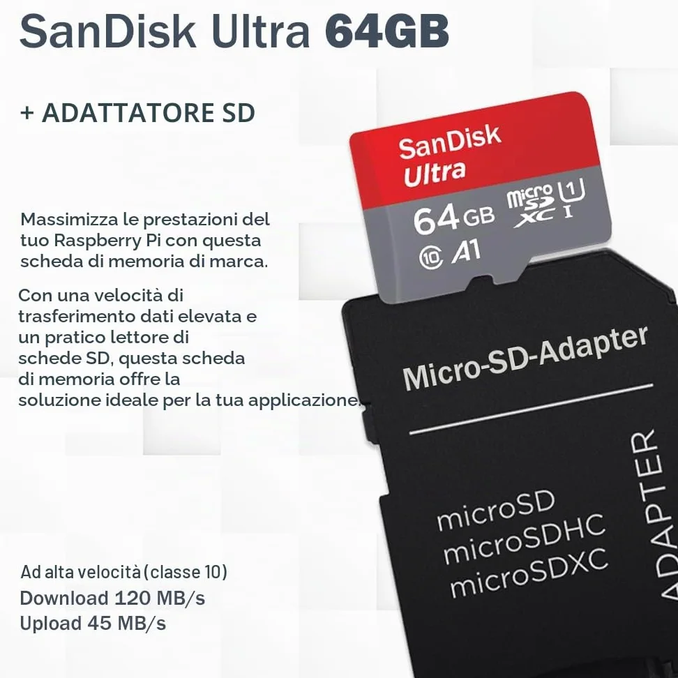 Raspberry Pi 5 8 GB Starter Kit nero | Alimentatore USB-C 45 W | Alloggiamento con ventola | Scheda SD Ultra 64 GB | Cavo Micro HDMI 4K | Dissipatore di calore | Raspberry Pi 5 8 GB RAM