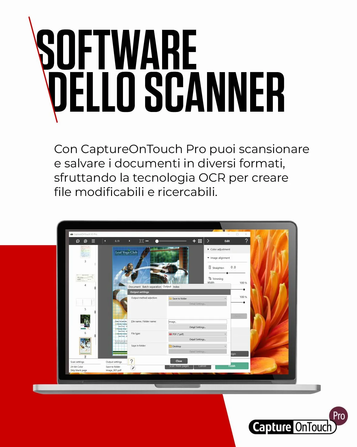 Canon imageFORMULA DR-C350 Scanner documenti A4 | Design compatto e avanzata elaborazione immagini per ufficio | Alimentatore automatico da 100 fogli | Con Canon CaptureOnTouch Pro