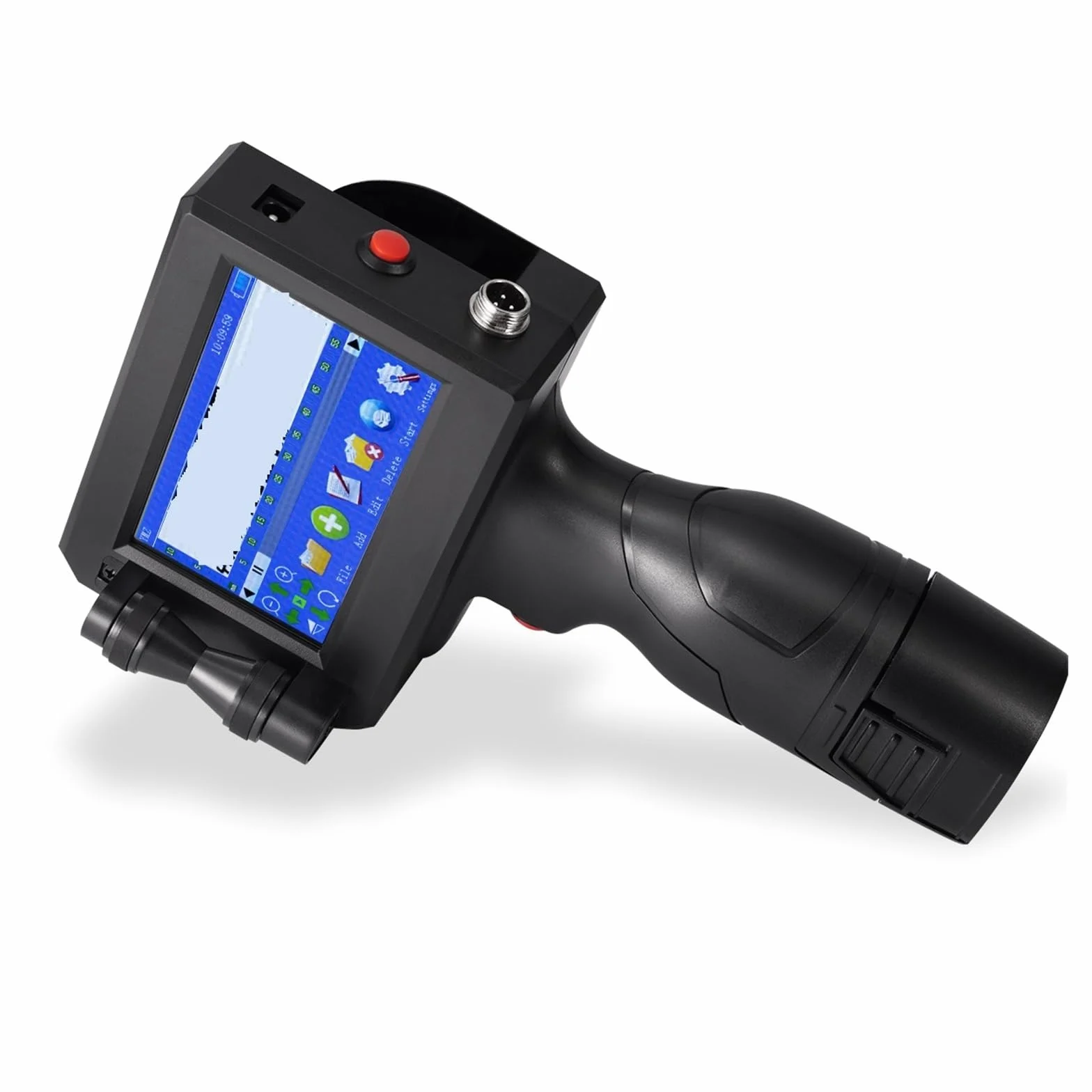 Stampante a getto d'inchiostro portatile Stampante portatile con data logo da 12,7 mm Sacchetti di plastica in metallo Bottiglia Su Cartone, Legno