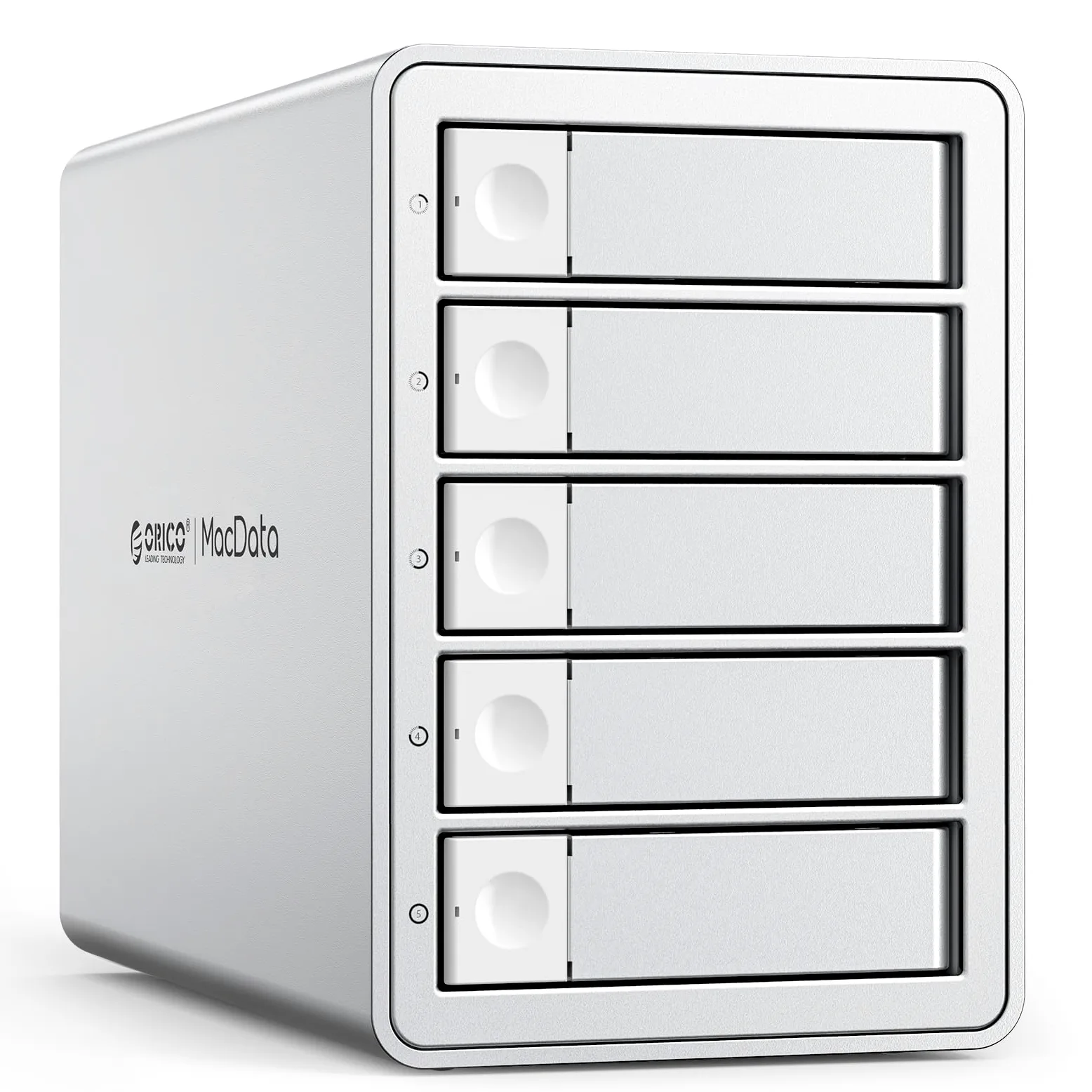 ORICO 5BIG RAID Enclosure per disco rigido SATA HDD/SSD da 2,5/3,5 Pollici fino a 5 x 22TB, Alluminio USB 3.0 Docking Station per Hard Disk, Supporta RAID 0/1/5/10/PM (9958RU3)
