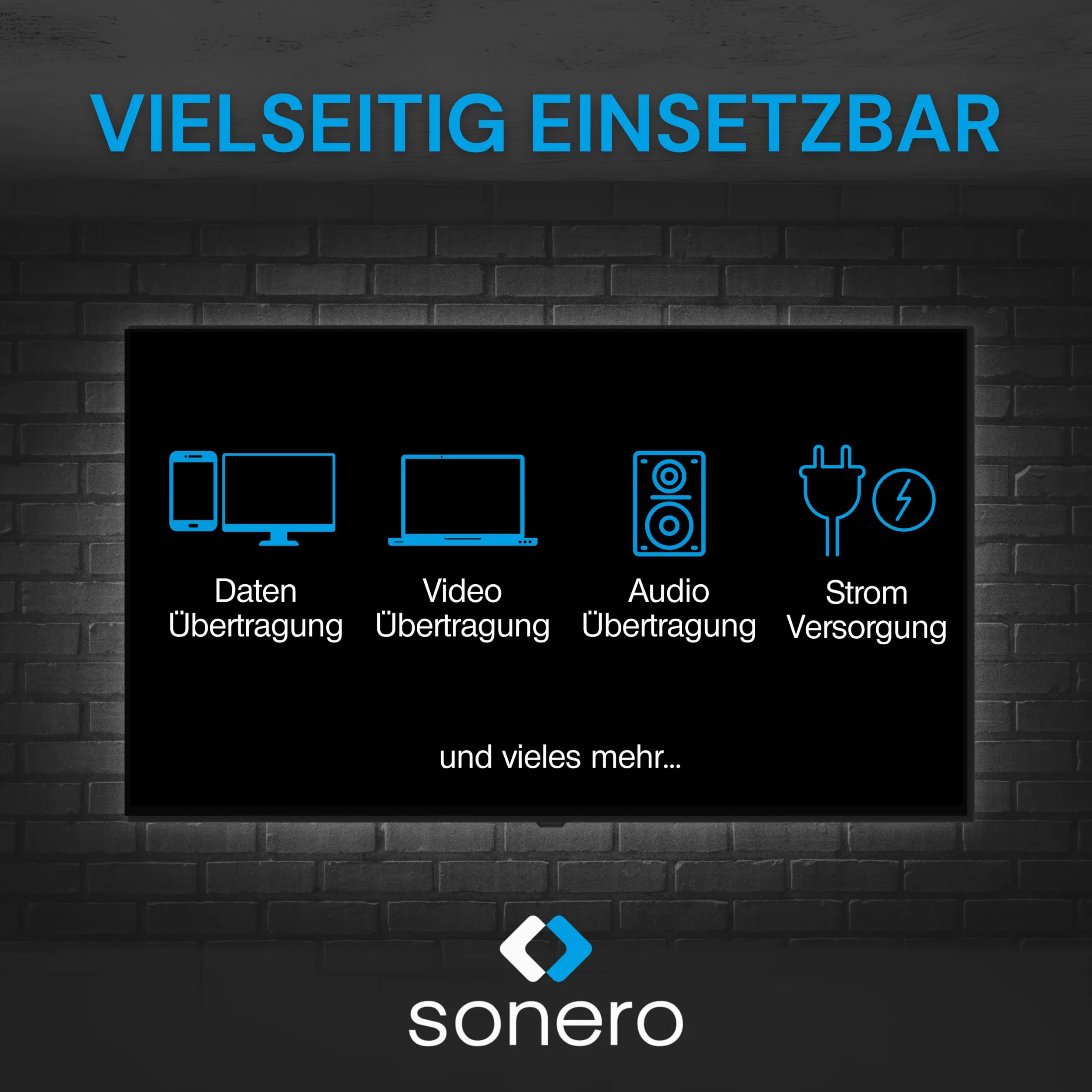 Sonero USB-C maschio a presa USB-C inclinata a 90°, adattatore, 40 Gbps, 240 W, 8K60 Hz, alloggiamento in alluminio, nero