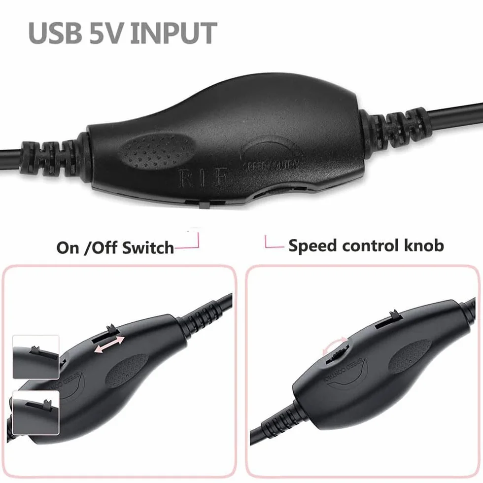 RUNCCI-YUN Regolatore della ventola USB 12V,USB DC 5V Step-Up a Regolatore di velocità della ventola 2 Pin 12V con 3/4 Pin Ventola Cavo Adattatore di Alimentazione per case PC(1 a 2)