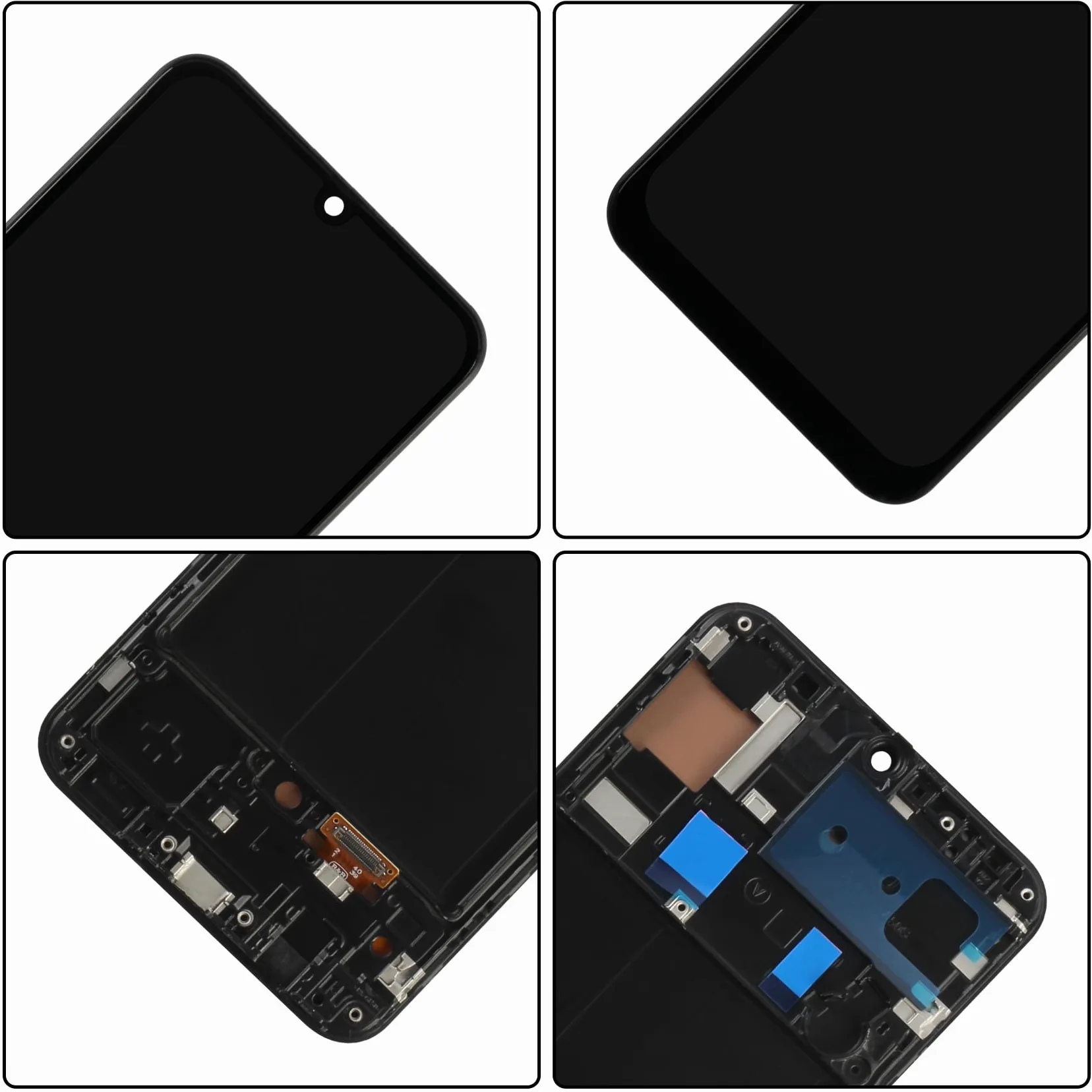 LADYSON OLED Schermo LCD per Samsung Galaxy A50 A505 SM-A505FN/DS A505F/DS LCD Display Touch Screen Digitizer Assemblaggio Kit con Strumenti (Nero con Cornice,Non per A50S)