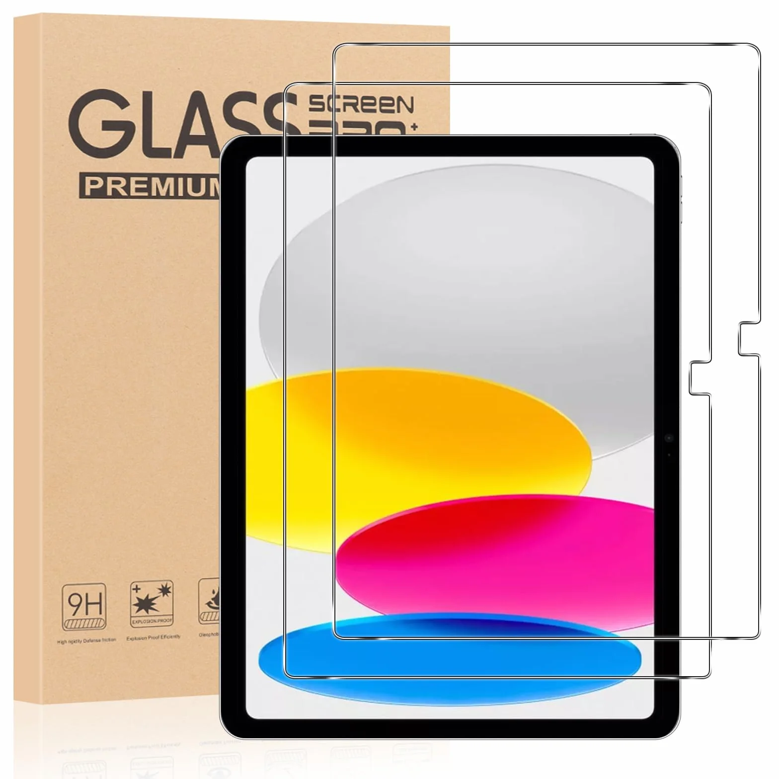 Pellicola Protettiva per iPad 11a generazione 2025 (A16) e 10a generazione 2022 10,9 Pollici 9H Vetro Temperato HD Trasparente Anti Graffio