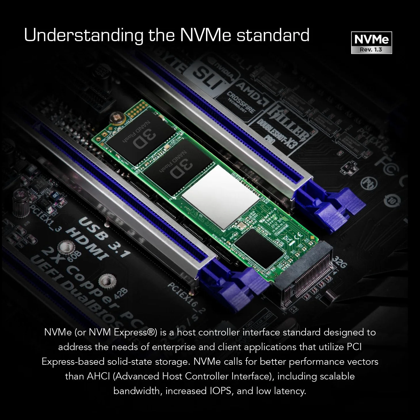 Transcend SSD interno MTS220S NVMe PCIe Gen3 x4 M.2 2280 da 1 TB, memoria 3D TLC NAND con cache DRAM - TS1TMTE220S