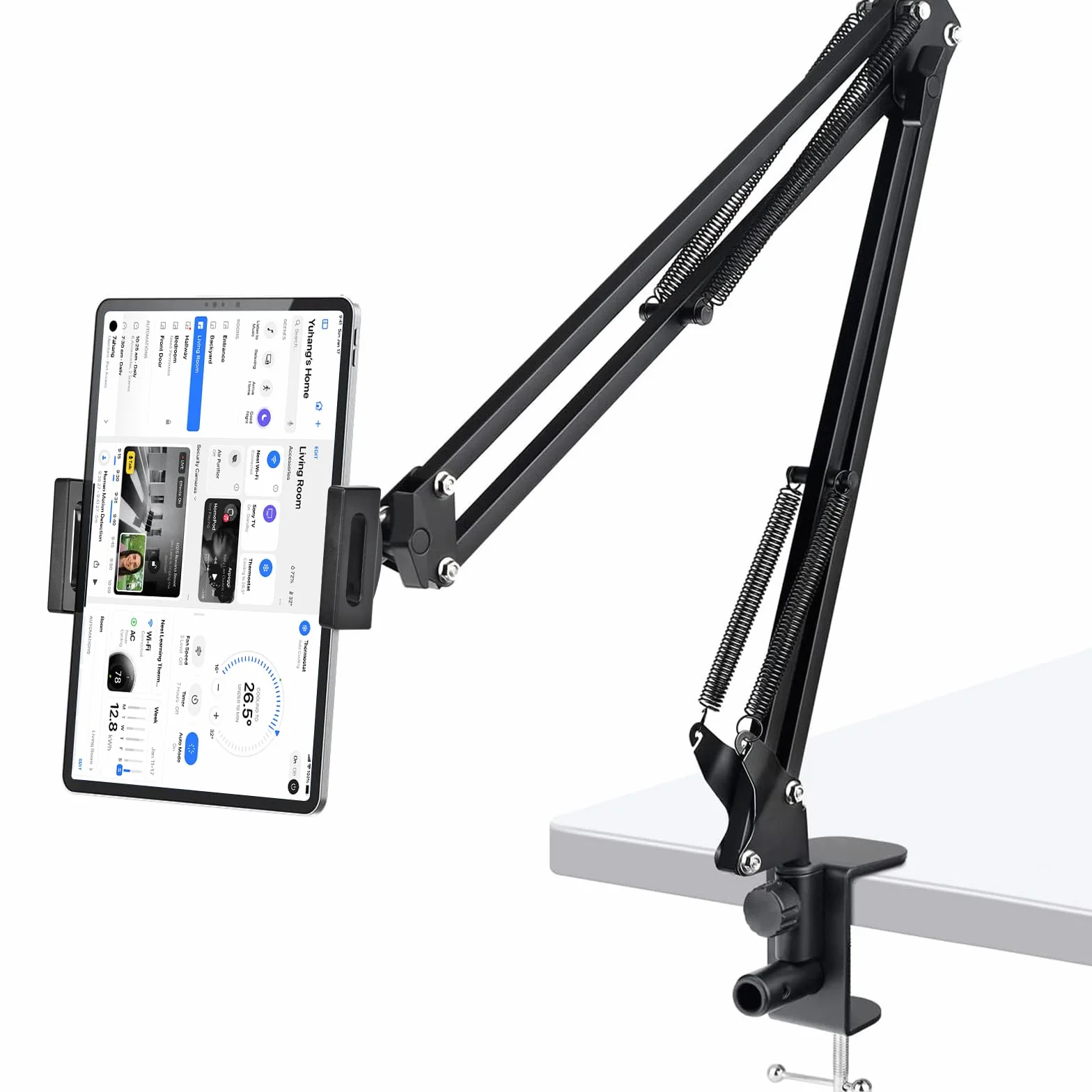 Supporto universale per tablet e smartphone 4,7-12,9 pollici rotazione 360° pieghevole per scrivania letto