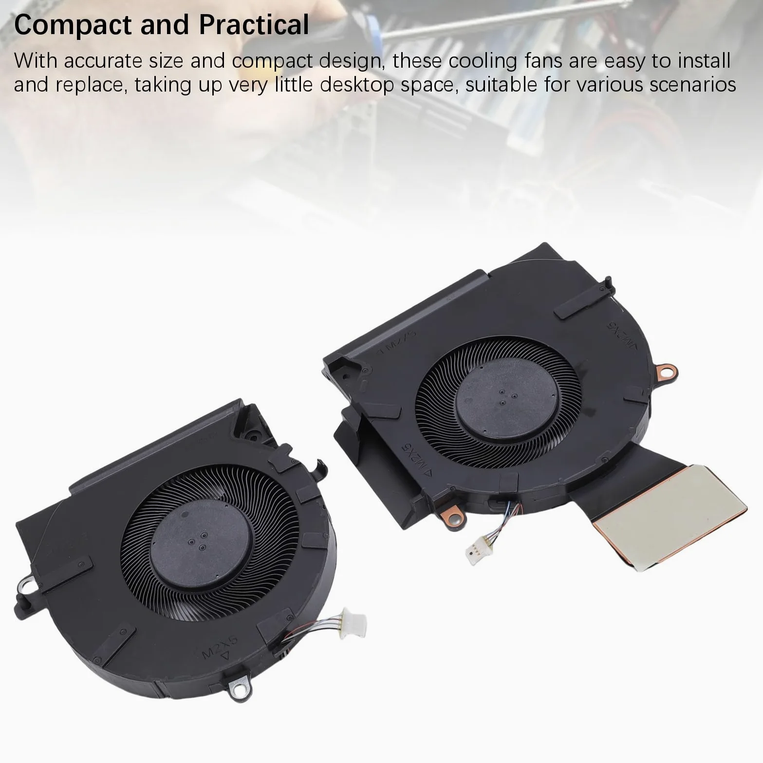 Elprico Ventola di Raffreddamento CPU e GPU per Presomenziale 16-B 16-C TPN-Q265 TPN-Q267 Laptop M75487-001 ND8CC02-20K25 M75488-001 Fan di Raffreddamento con Raffreddamento Rapido e