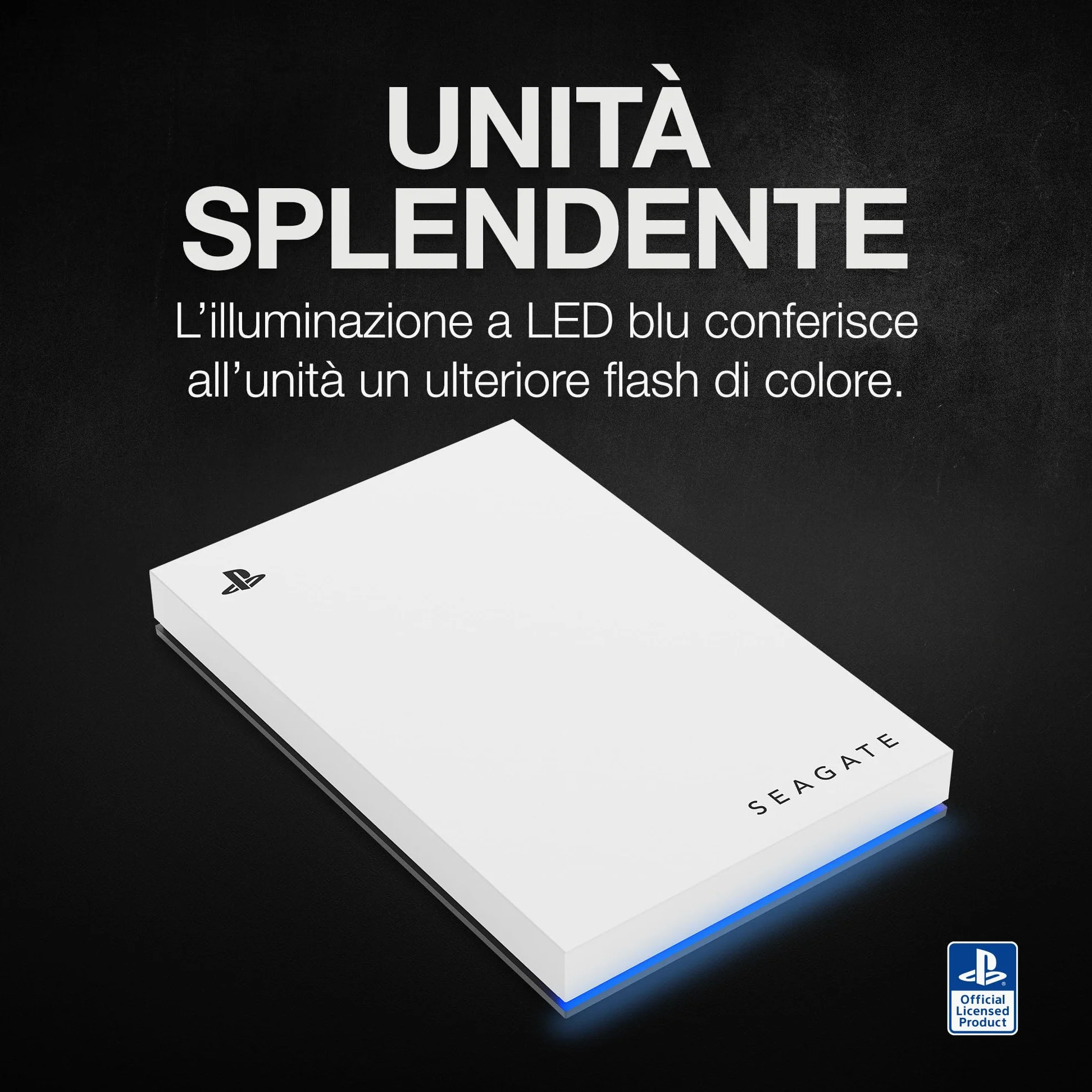 Seagate Game Drive PS4/PS5 2TB Hard Drive External Hard Drive 2.5" USB 3.0 Bianco Codice Modello STLV2000201