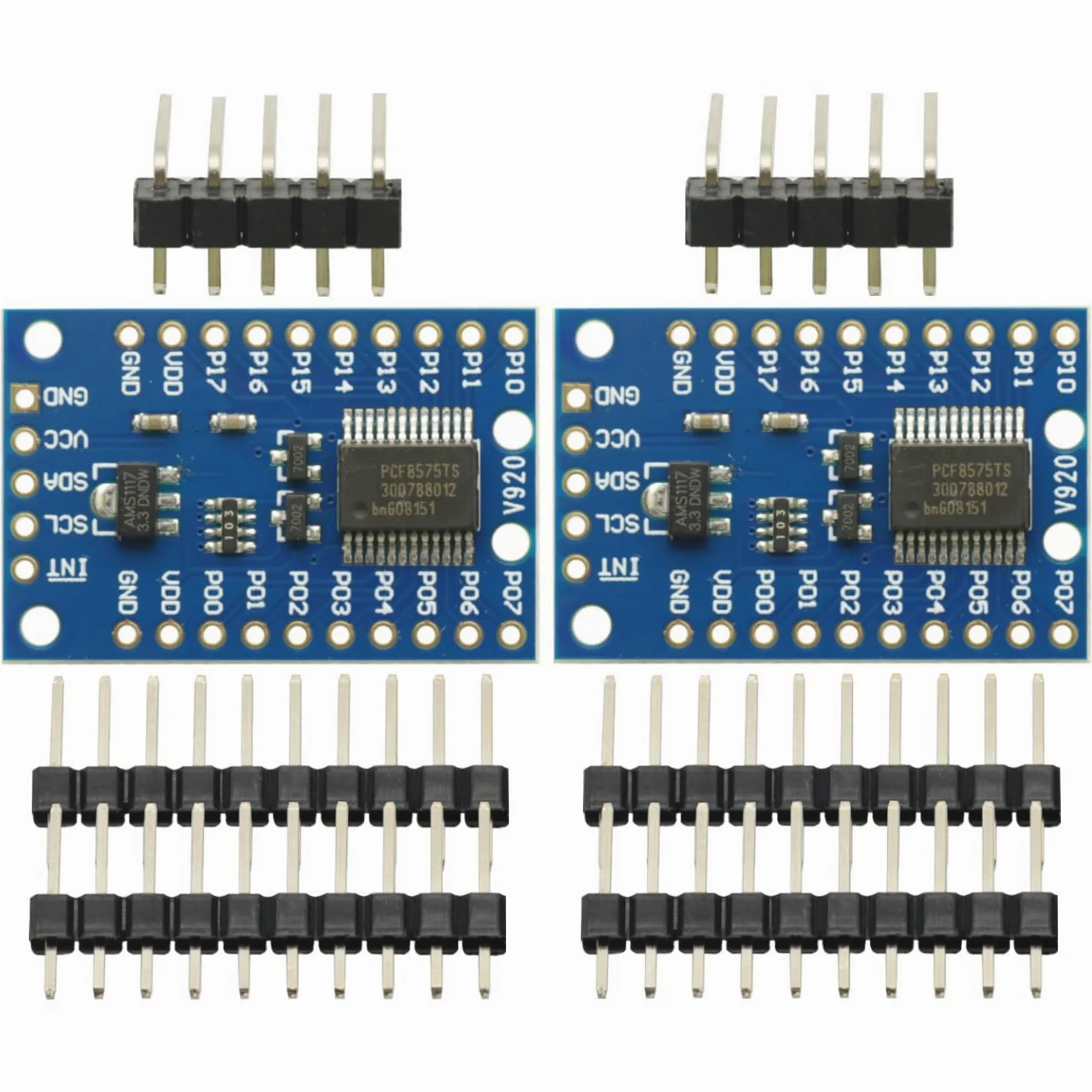 2 pz PCF8575 I2C IO estensione modulo scudo espansione IO Port Expander Board DC 2.5-5.5V I2C Controllo di comunicazione 16 porte IO per Arduino