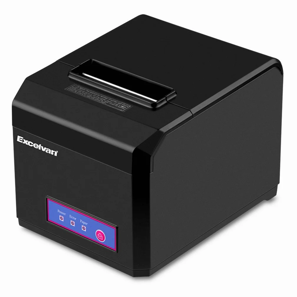 Excelvan Bluetooth 80MM Taglio Automatico Stampante Termica per Ricevute Stampanti a Matrice per Android, Windows, IOS