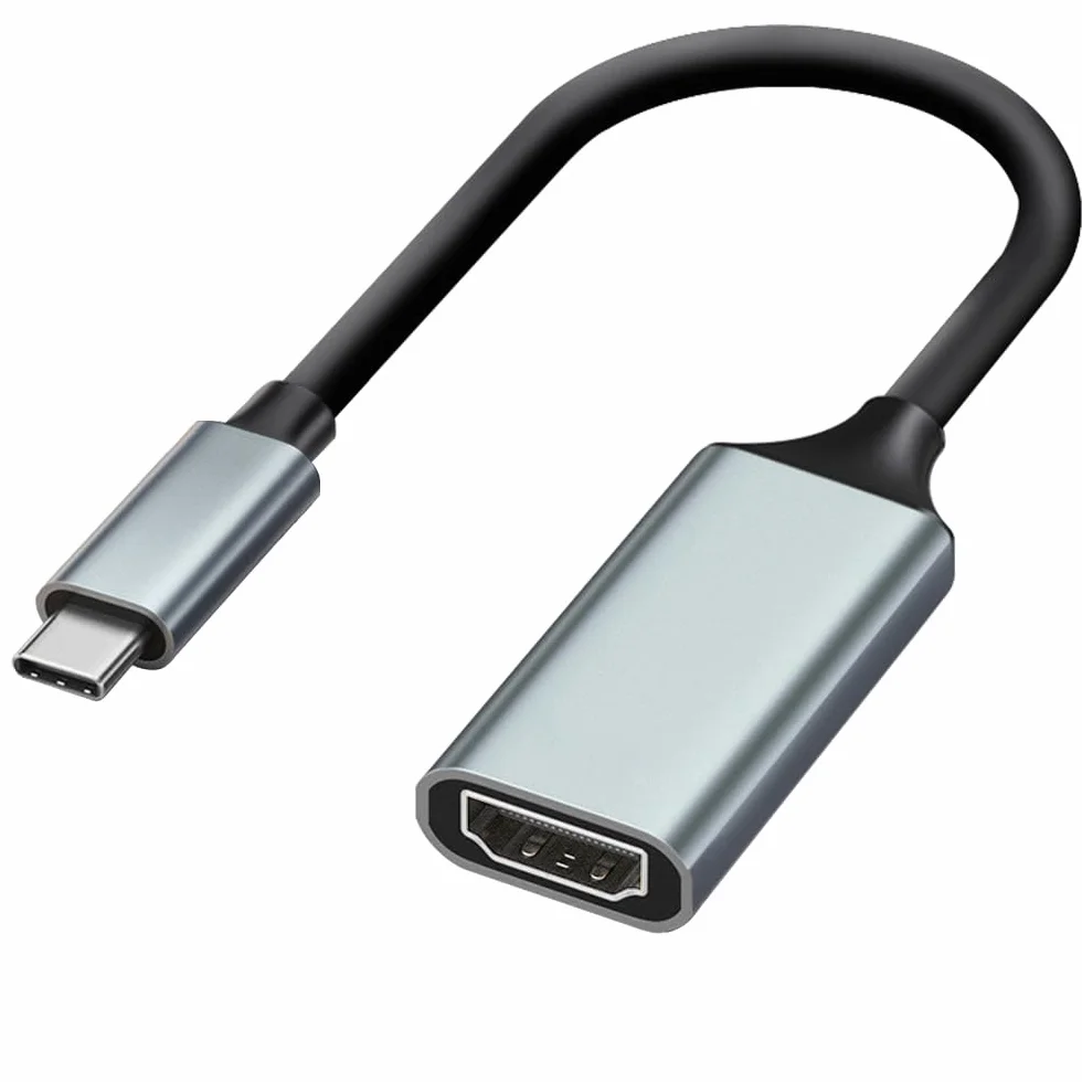 Mepsies Adattatore USB C a HDMI 4K, Convertitore USB Type-C a HDMI Compatibile con iPhone 17/16/15, Galaxy S25 S24 S23 A56 A16 A36, MacBook Pro/Air, Dell, Surface e Altri