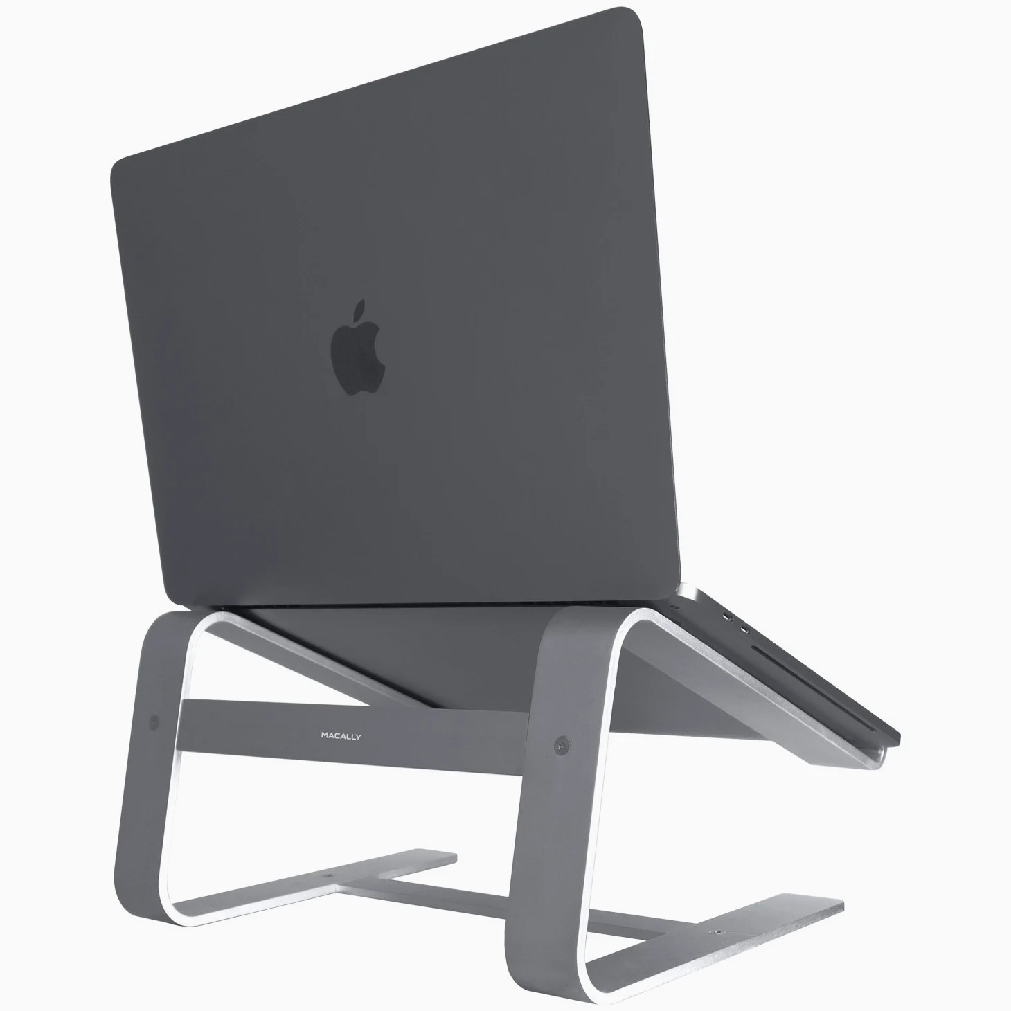 MacAlly Astand Aluminum di Supporto per Apple MacBook, MacBook Air, MacBook PRO e Qualsiasi di tra 25,4 cm e 43,2 cm Grigio Space Gray