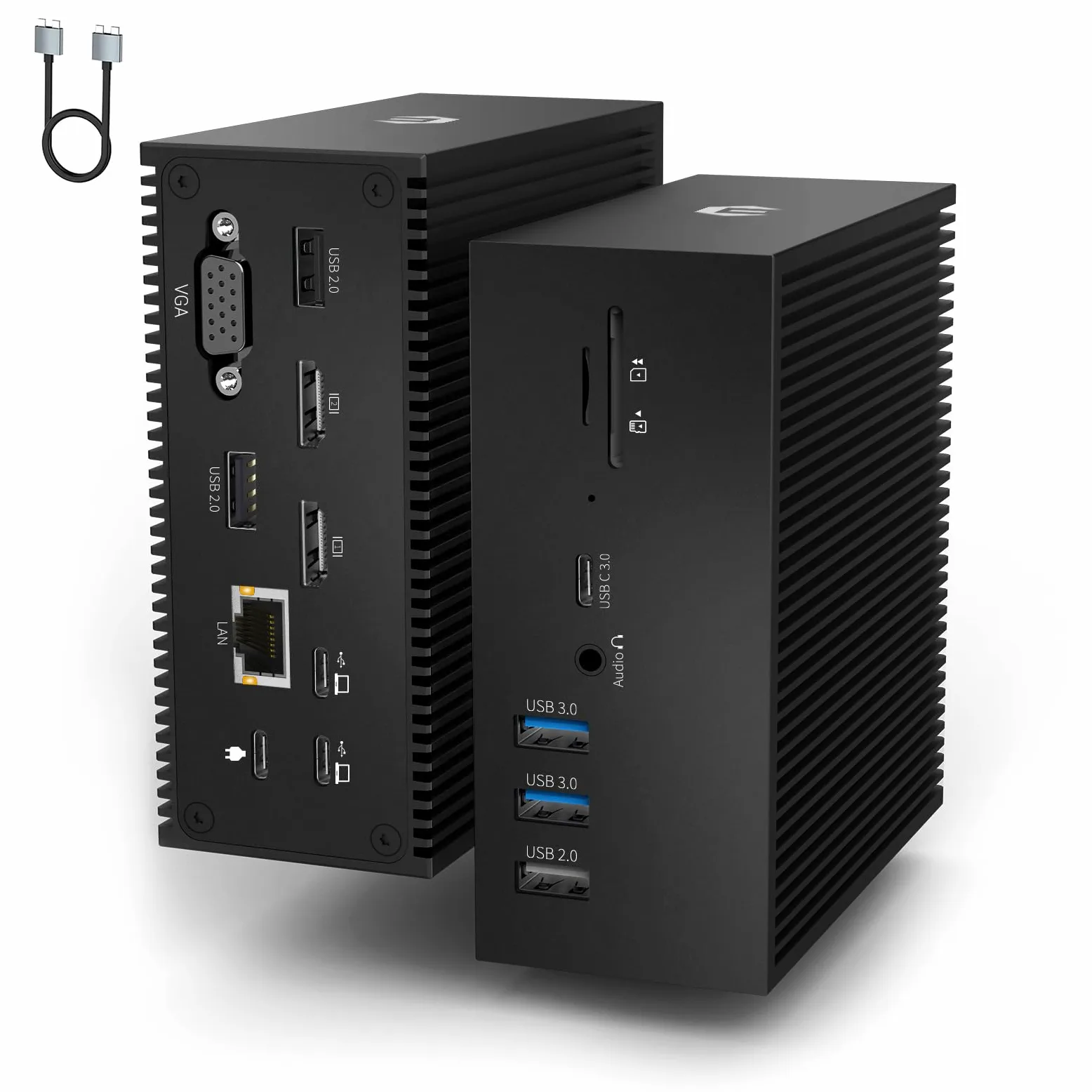 Docking station USB C, 16 in 2, universale, USB C Dock Triple Display con 4K HDMI, VGA, 100 W PD USB C Hub per MacBook Pro/Air, Lenovo, HP, Dell (USB-A/C 3.0, RJ45 LAN, Audio & Mic, SD/TF)
