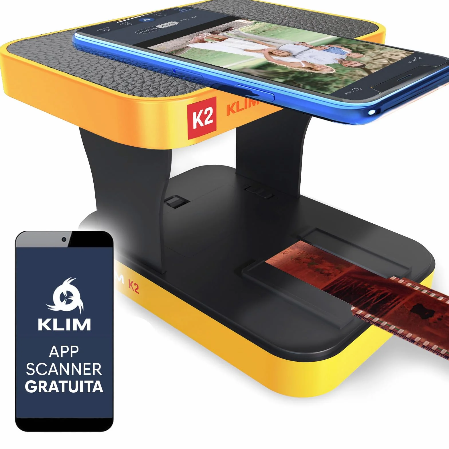 Klim K2 Scanner Mobile per Pellicole 35 mm - Kit di Sviluppo Essenziale per Foto a Colori