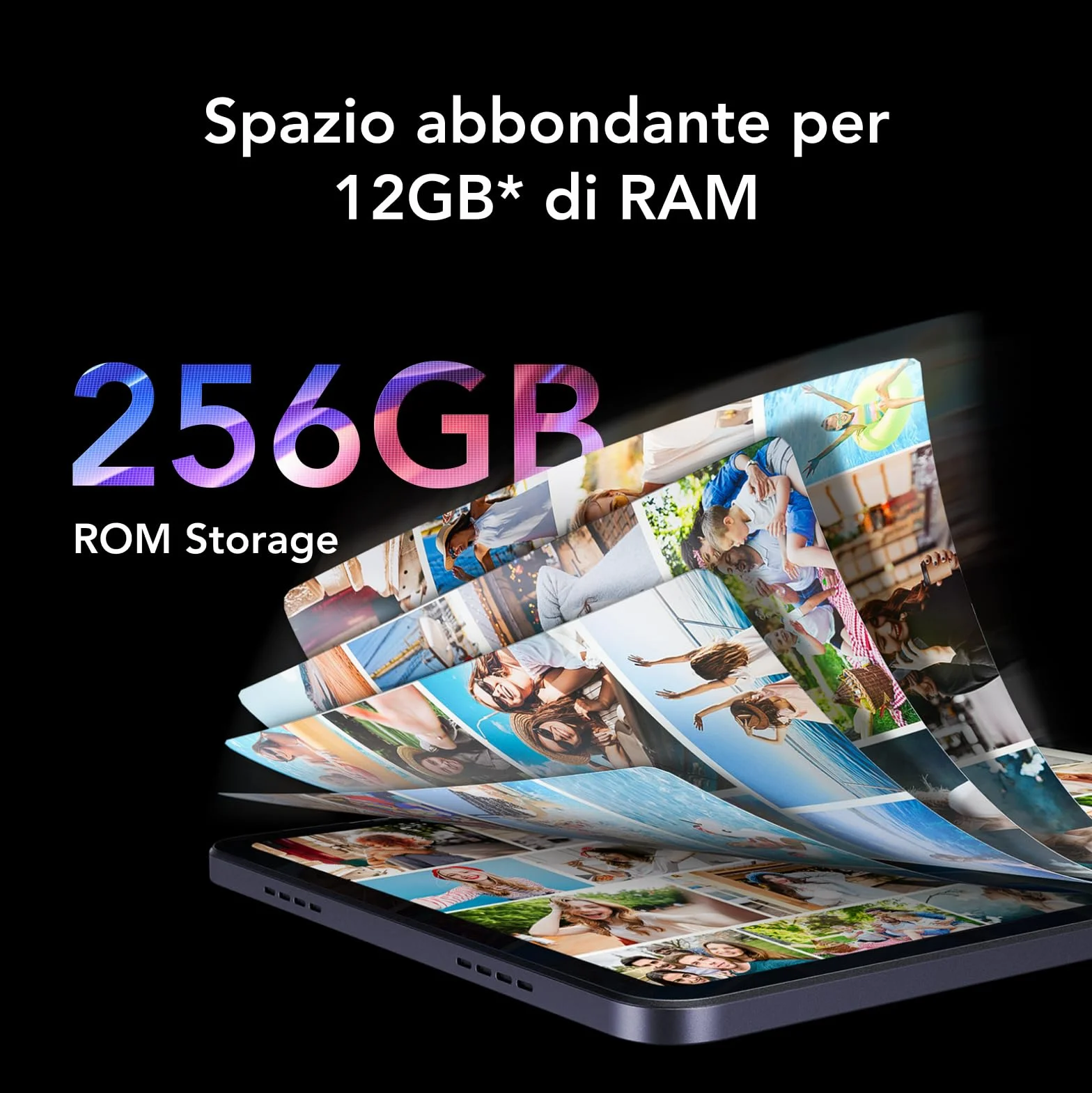 TCL Tablet TAB 11 Gen 2, Display NXTVISION da 11 pollici, Memoria da 256GB (Espandibile fino a 1TB), RAM da 6GB (+6GB di Espansione RAM), Batteria da 8000mAh, Ricarica Rapida, Tablet Android WiFi