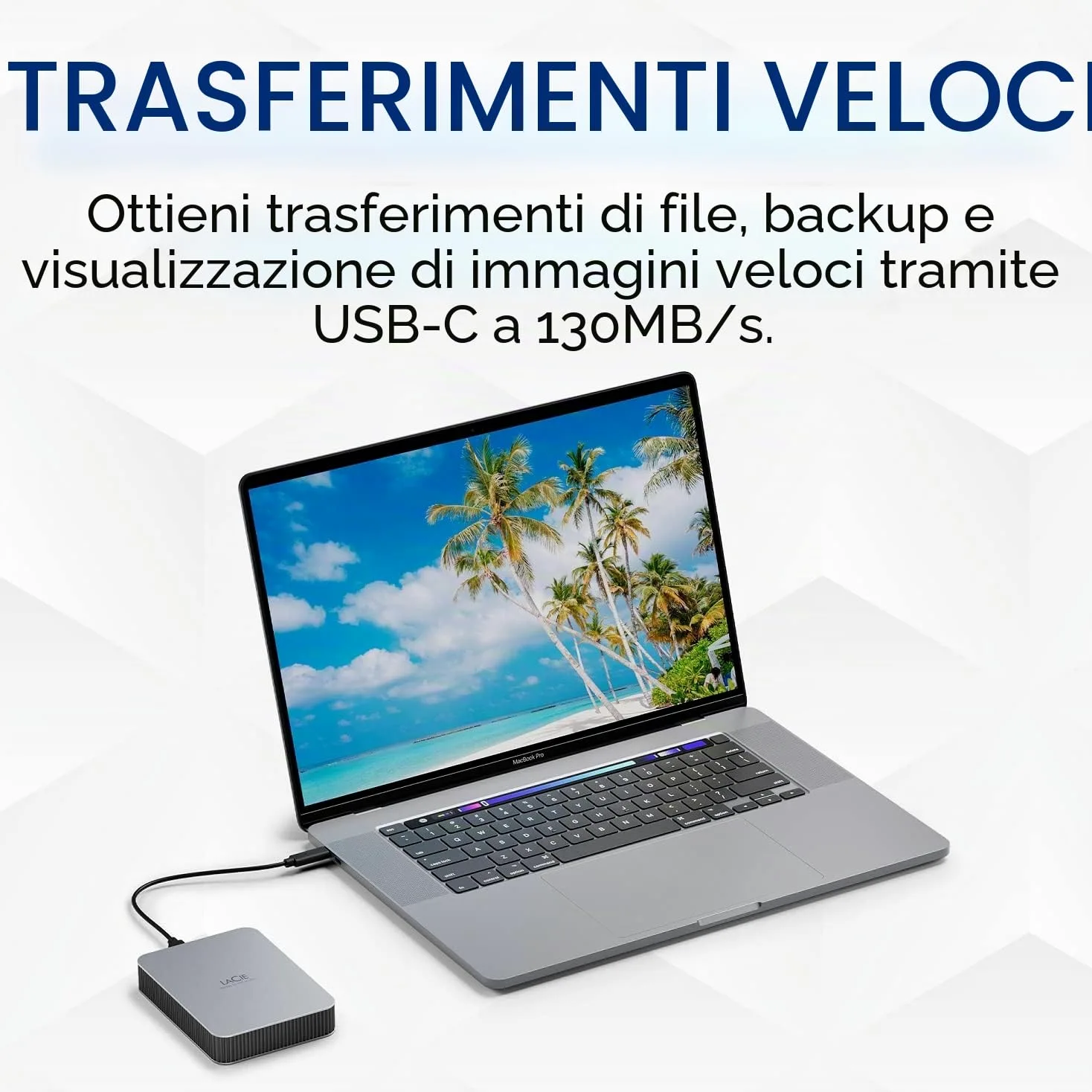 LaCie Mobile Drive 4TB, Hard disk esterno portatile, per PC Mac iPad & iPhone, Data Rescue Service (STLP4000400)