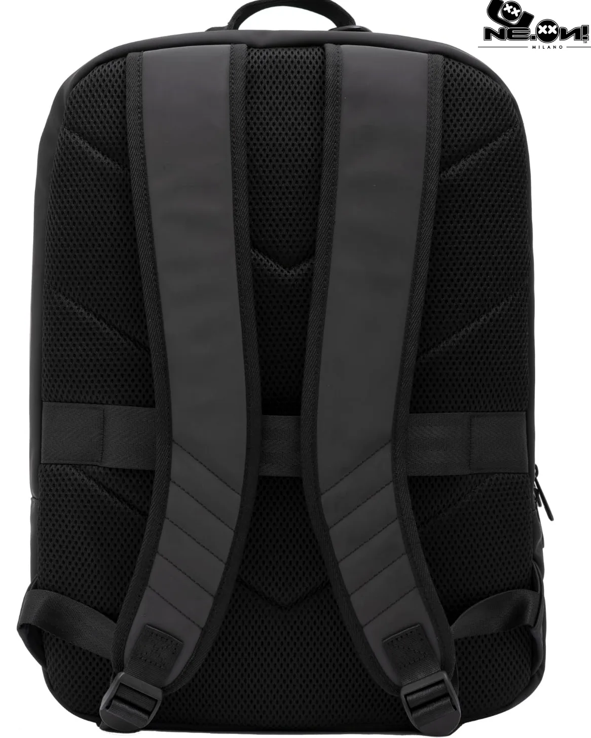 NE.ON! Milano Zaino Donna Uomo Porta PC, Impermeabile ed Elegante, Perfetto per Lavoro, Università, Scuola e Viaggi. Design Compatto, Comfort Ergonomico, Versatile, Professionale da 12 e 17 Litri