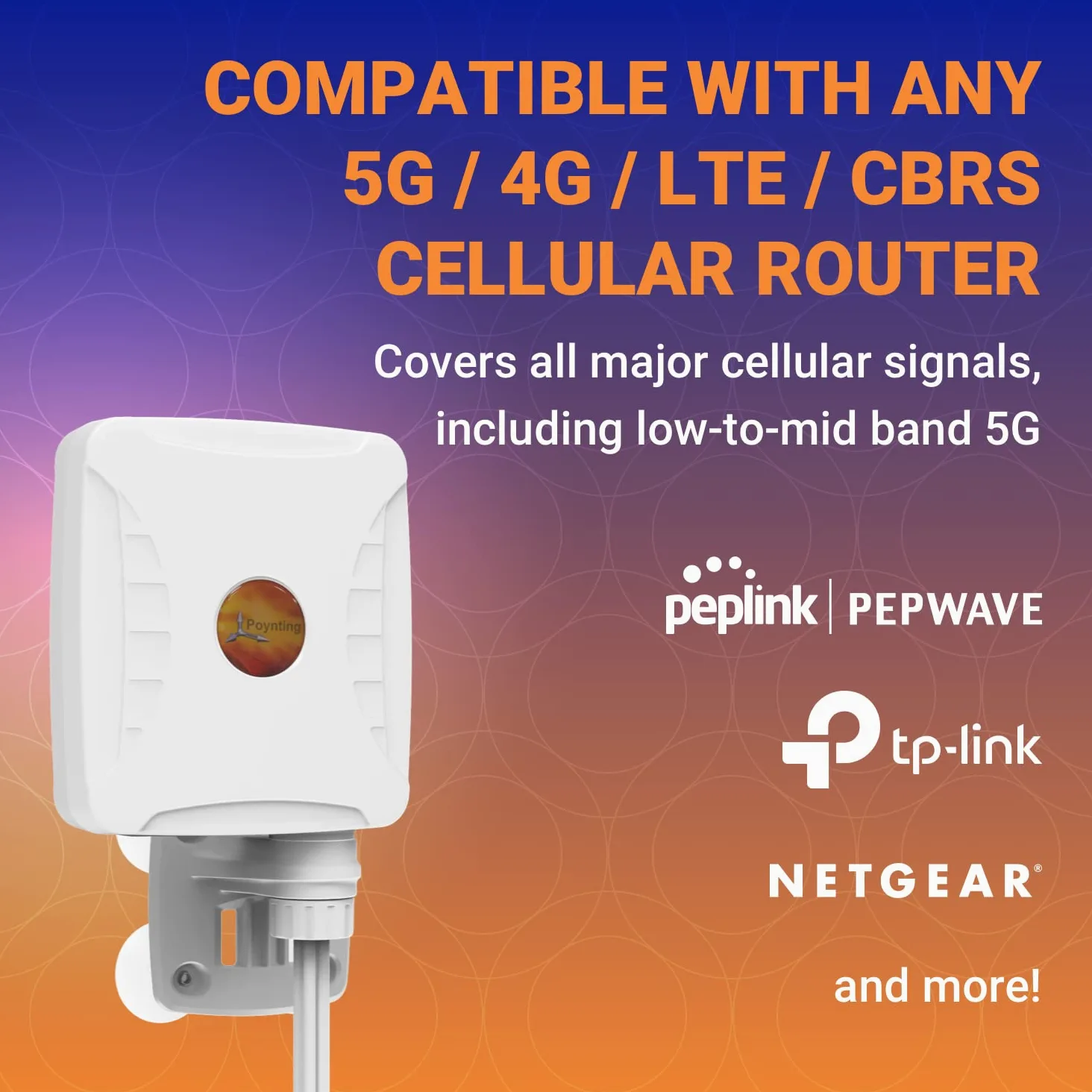 Poynting XPOL-1-5G Hotspot Antenna omnidirezionale | 2X2 MIMO | 617-3800 MHz | 4G/LTE 5G | 3.5dBi | SMA (M)