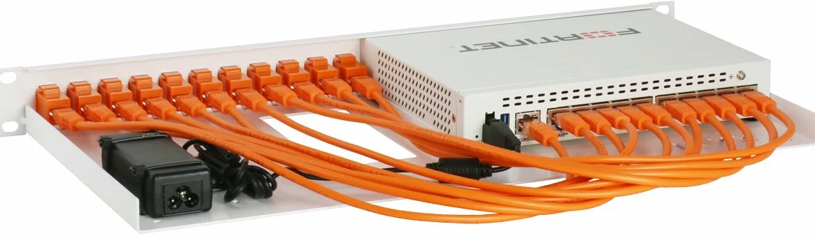 Rackmount.IT RM-FR-T10 - Kit di montaggio a rack per FortiGate 60E/60E-POE/60E-DSL/61E/60F/61F/FortiADC 60F