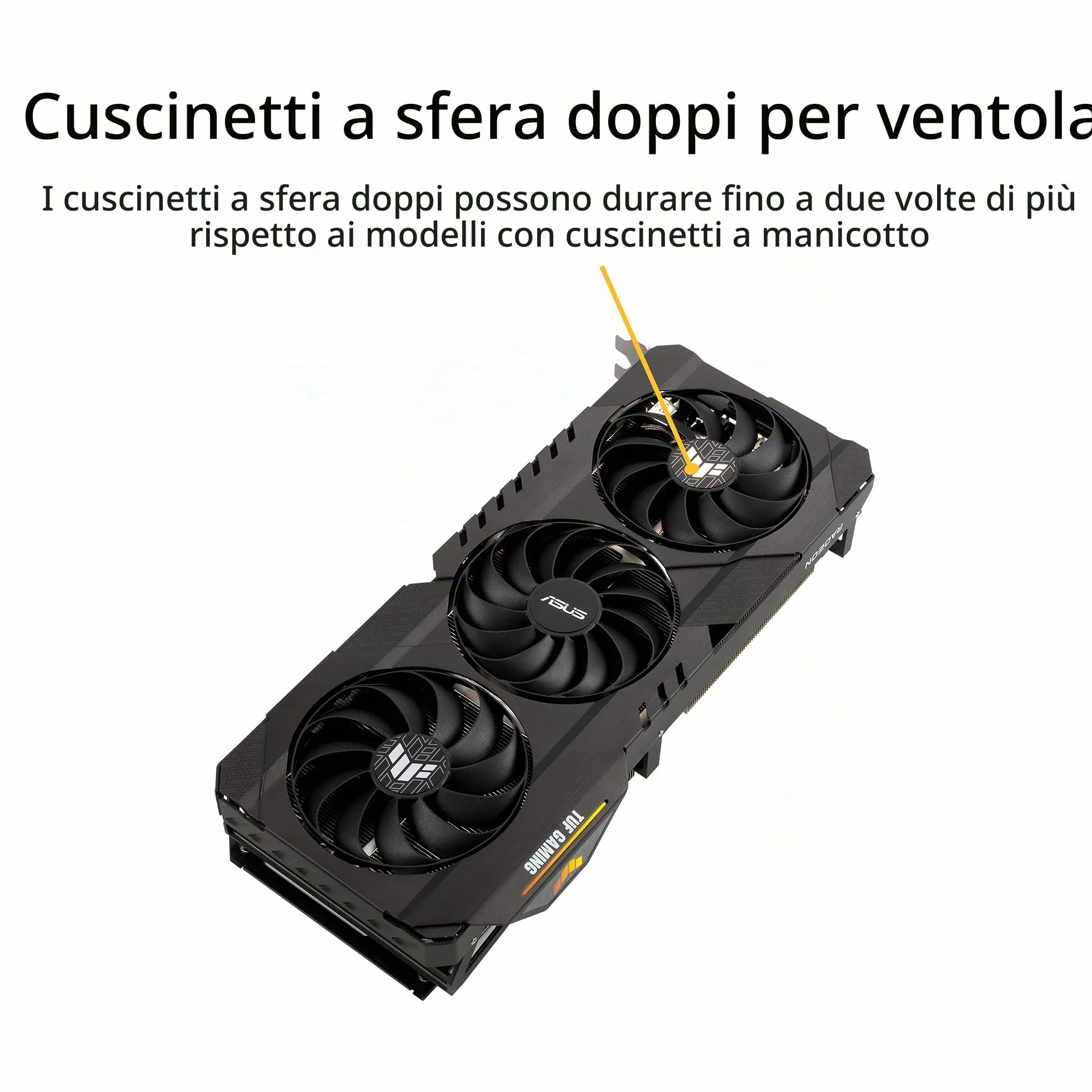 ASUS TUF Gaming AMD Radeon RX 6700 XT OC Edition Scheda Grafica, AMD RDNA 2, PCIe 4.0, 12GB GDDR6, HDMI 2.1, DisplayPort 1.4a, Ventole Axial Tech e Doppi Cuscinetti a Sfera, GPU Tweak II, Nero