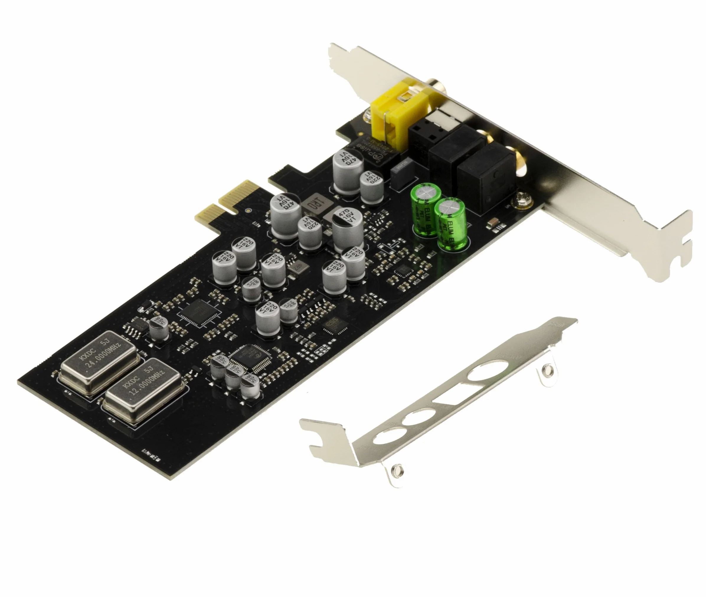 KALEA-INFORMATIQUE Scheda audio digitale HiFi PCIe x1 CMedia CM108AH Doppio DAC e ADC con microfonico booster, PLL e regolatore